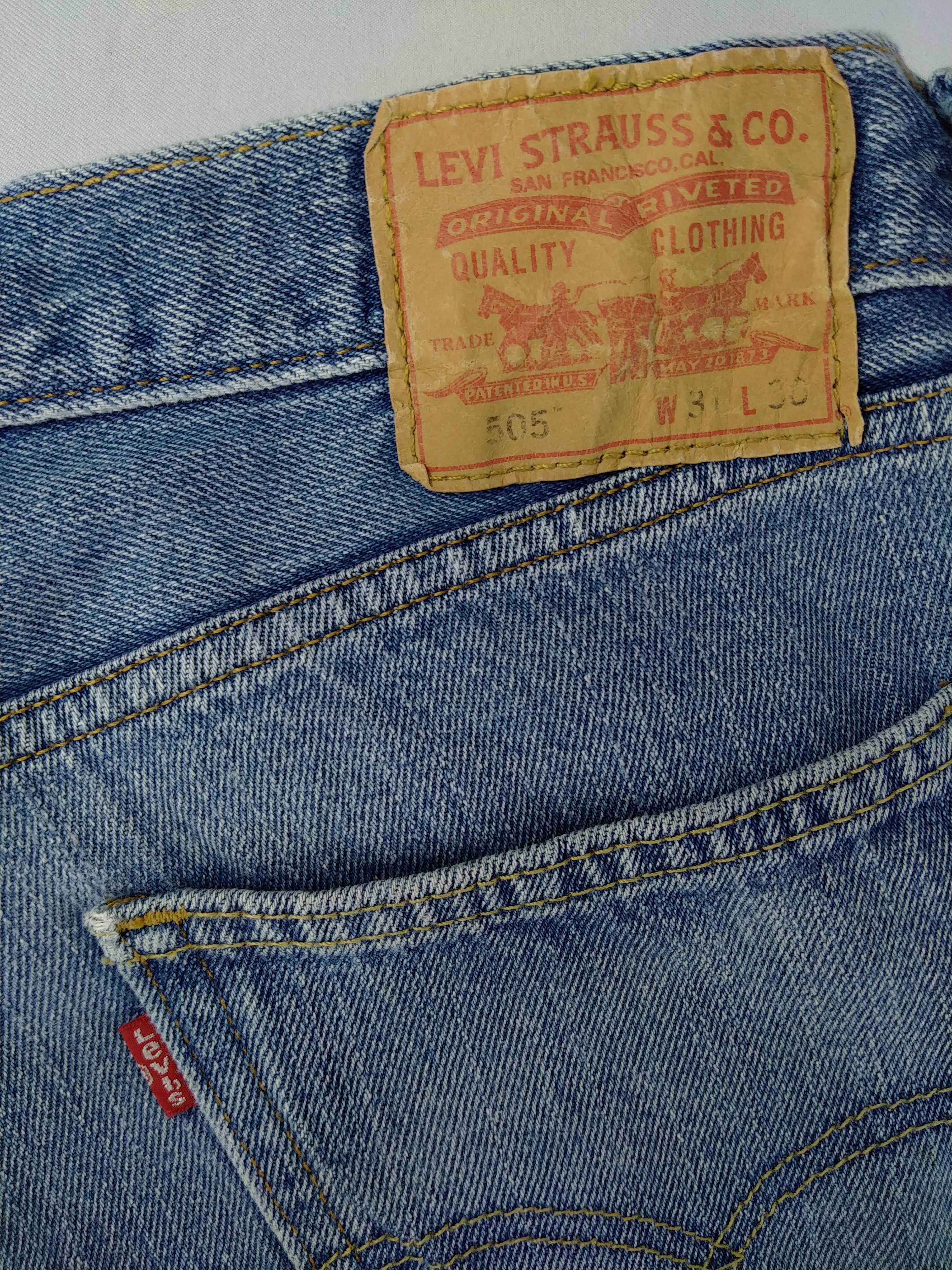 Levi's Blue Wash Vintage Levi's 505 Jeans 34x29 Denim JN1015 Size US 34 / EU 50 - 9 Thumbnail