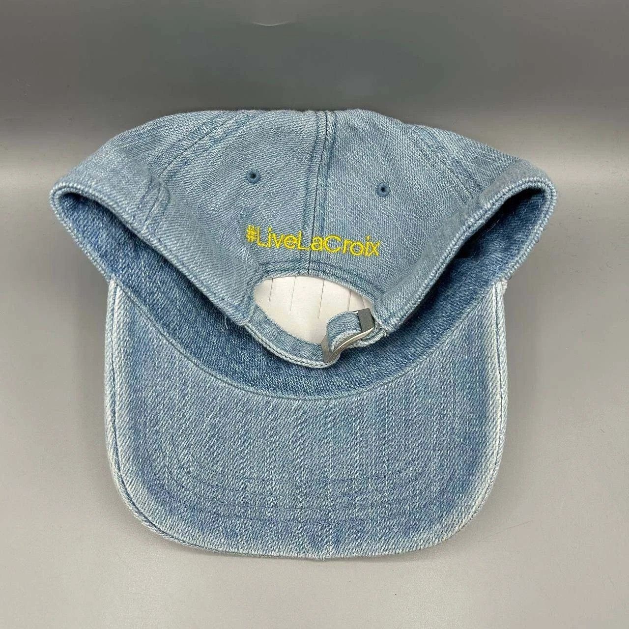 New Era La Croix Hat Men Denim Sparkling Water Embroidered StrapBack Size ONE SIZE - 3 Thumbnail