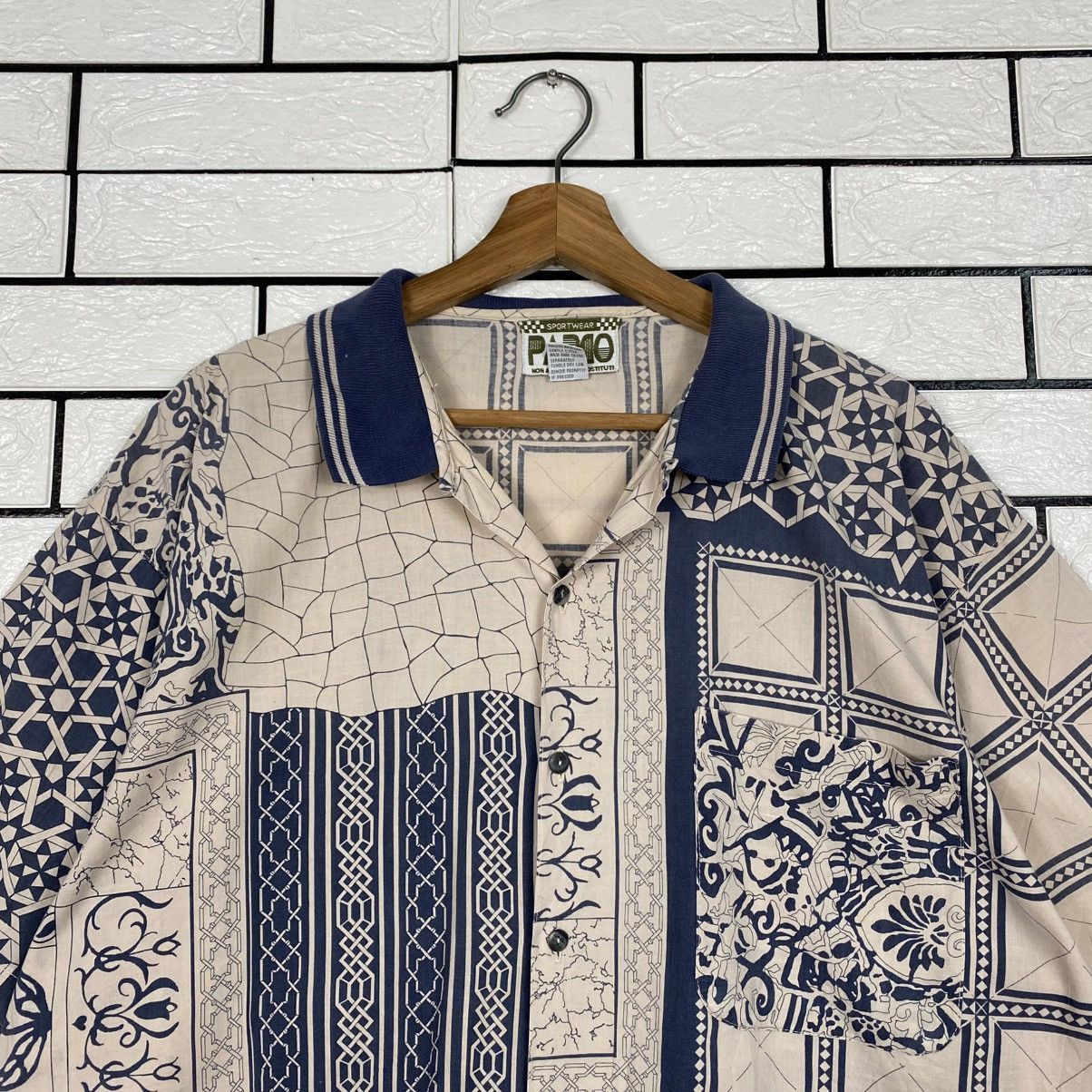 Japanese Brand Sportswear Parco Shirt Button Jacket Navajo Full Print Size US L / EU 52-54 / 3 - 4 Thumbnail