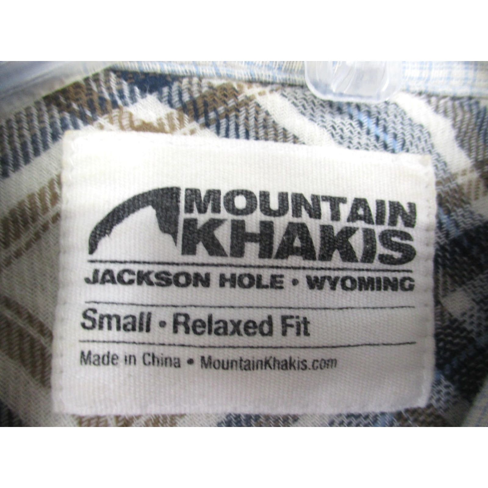 Mountain Khakis VINTAGE Mountain Khakis Shirt Mens Small Blue Brown Plaid Sublette Relaxed Fit Western Size US S / EU 44-46 / 1 - 4 Thumbnail