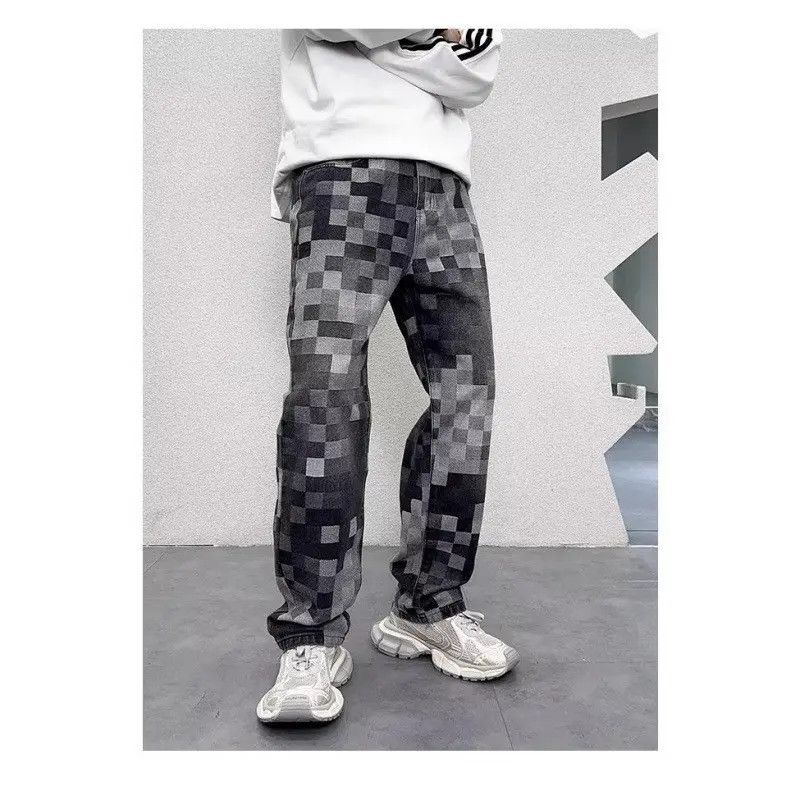 Japanese Brand Retro loose printed casual jeans Size US 30 / EU 46 - 2 Thumbnail