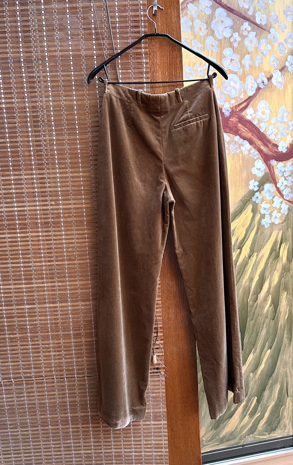 Acne Studios Acne Studios Brown Velvet Trousers Straight Leg Size 25" / US 0 / IT 36 - 2 Thumbnail