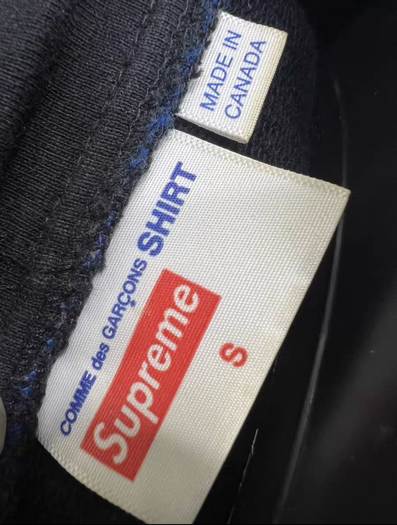 Comme des Garcons × Supreme Supreme cdg black hooded sweatershirt Size US S / EU 44-46 / 1 - 5 Thumbnail