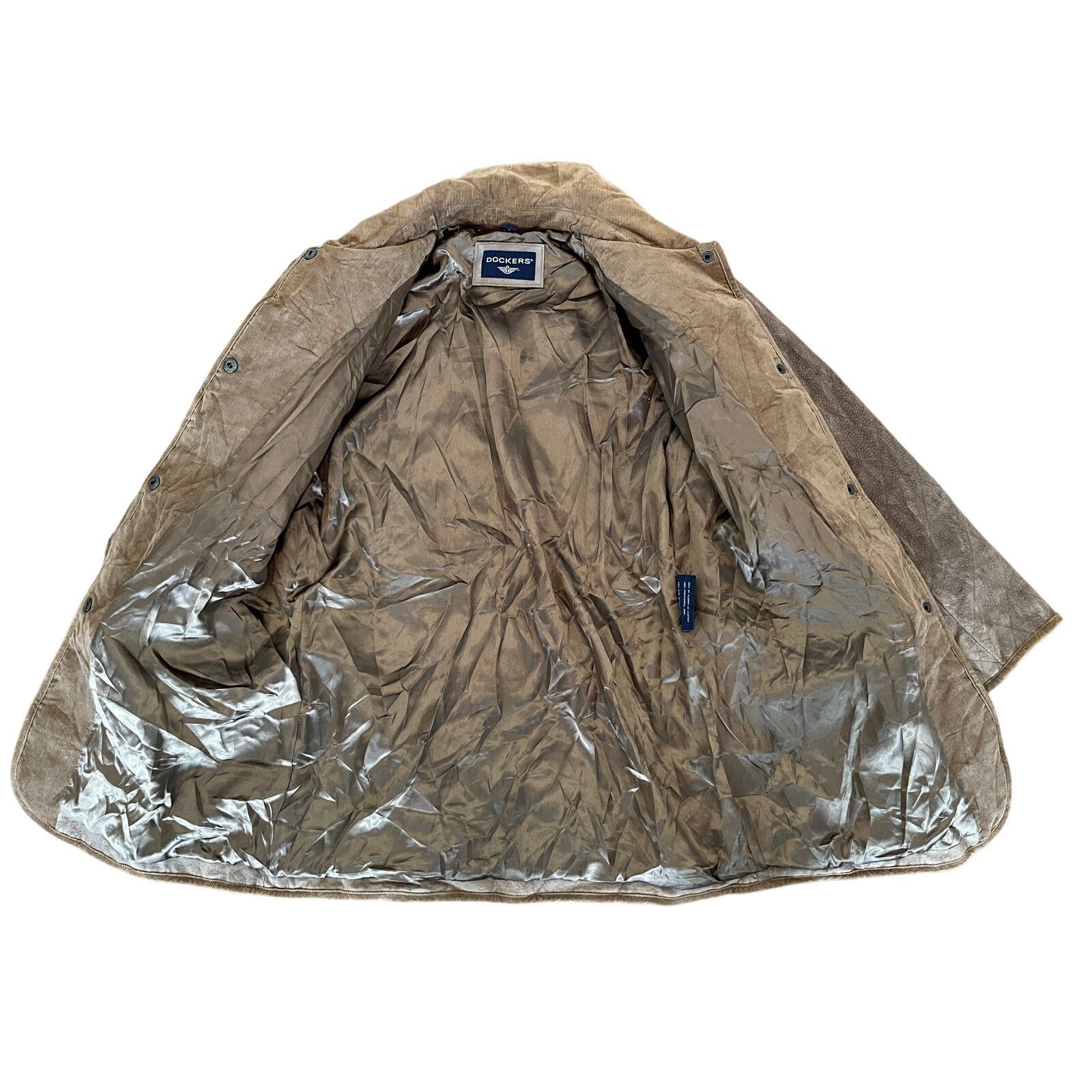 Vintage Vtg Dockers Quilted Pig Split Suede Barn Jacket Small Brown Size US S / EU 44-46 / 1 - 8 Thumbnail