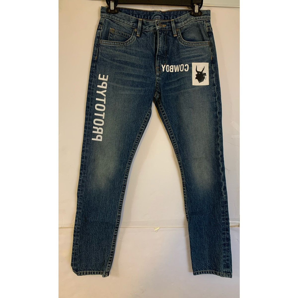 image of Helmut Lang Prototype Jeans in Indigo Denim, Men's (Size 30)