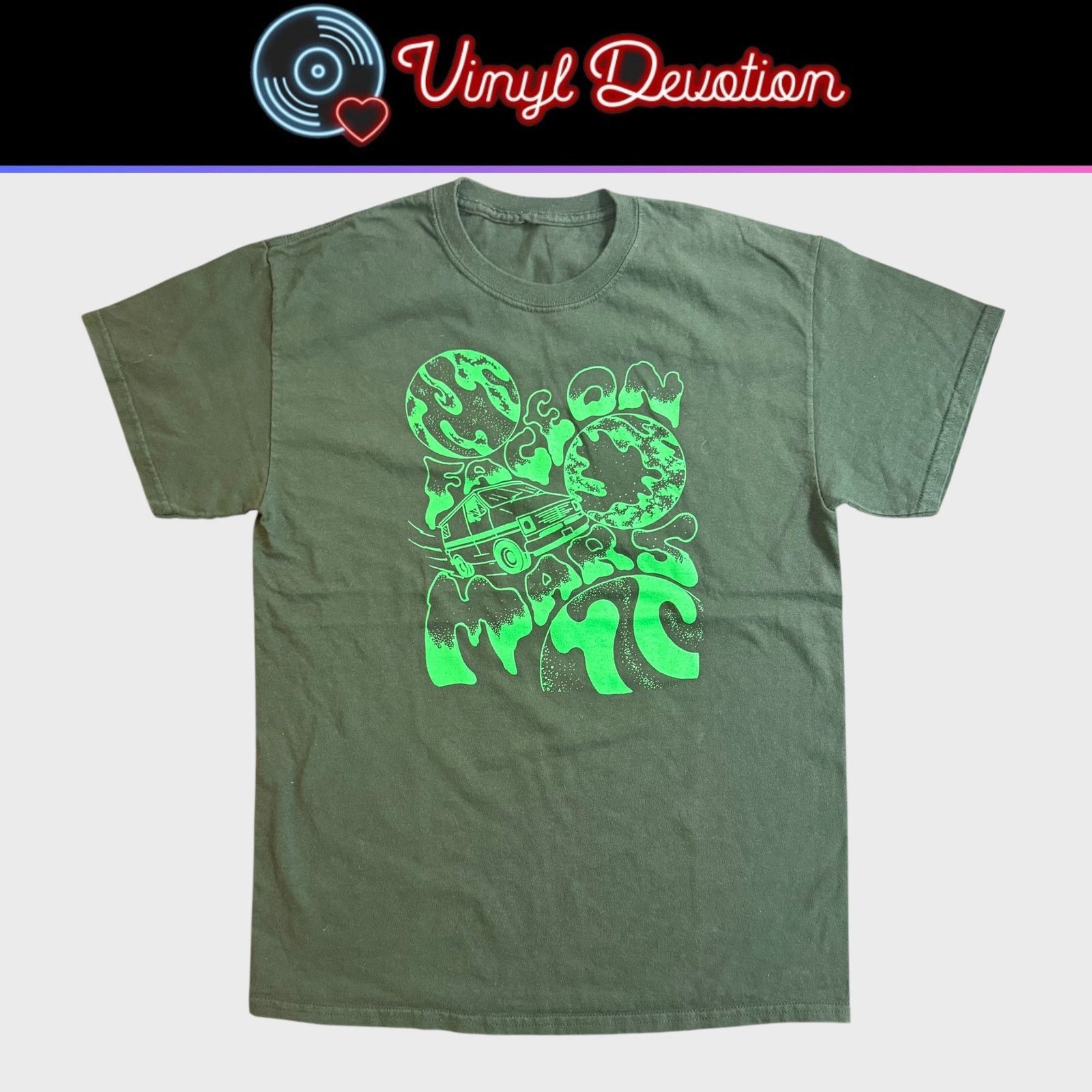 Other Face On Mars Psychedelic Band Green T-Shirt Size M Size US M / EU 48-50 / 2 - 1 Thumbnail