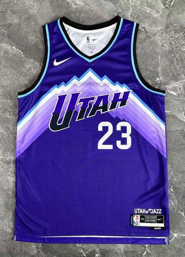 NBA 2026 Utah Jazz 23 Lauri Markkanen Jersey Purple Size US M / EU 48-50 / 2 - 1 Thumbnail