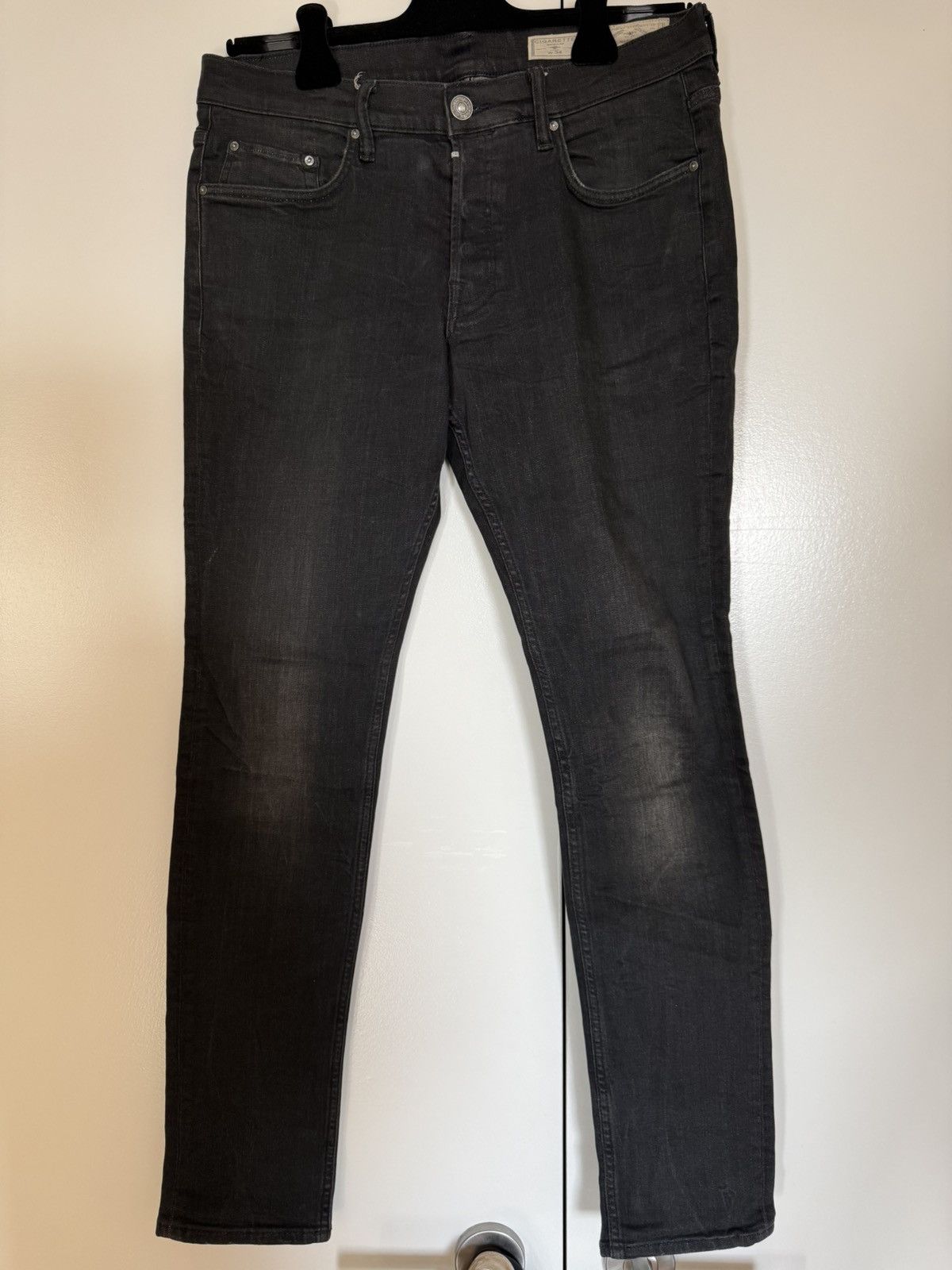Allsaints Allsaints Black Washed Denim Skinny Jeans Size US 34 / EU 50 - 1 Thumbnail