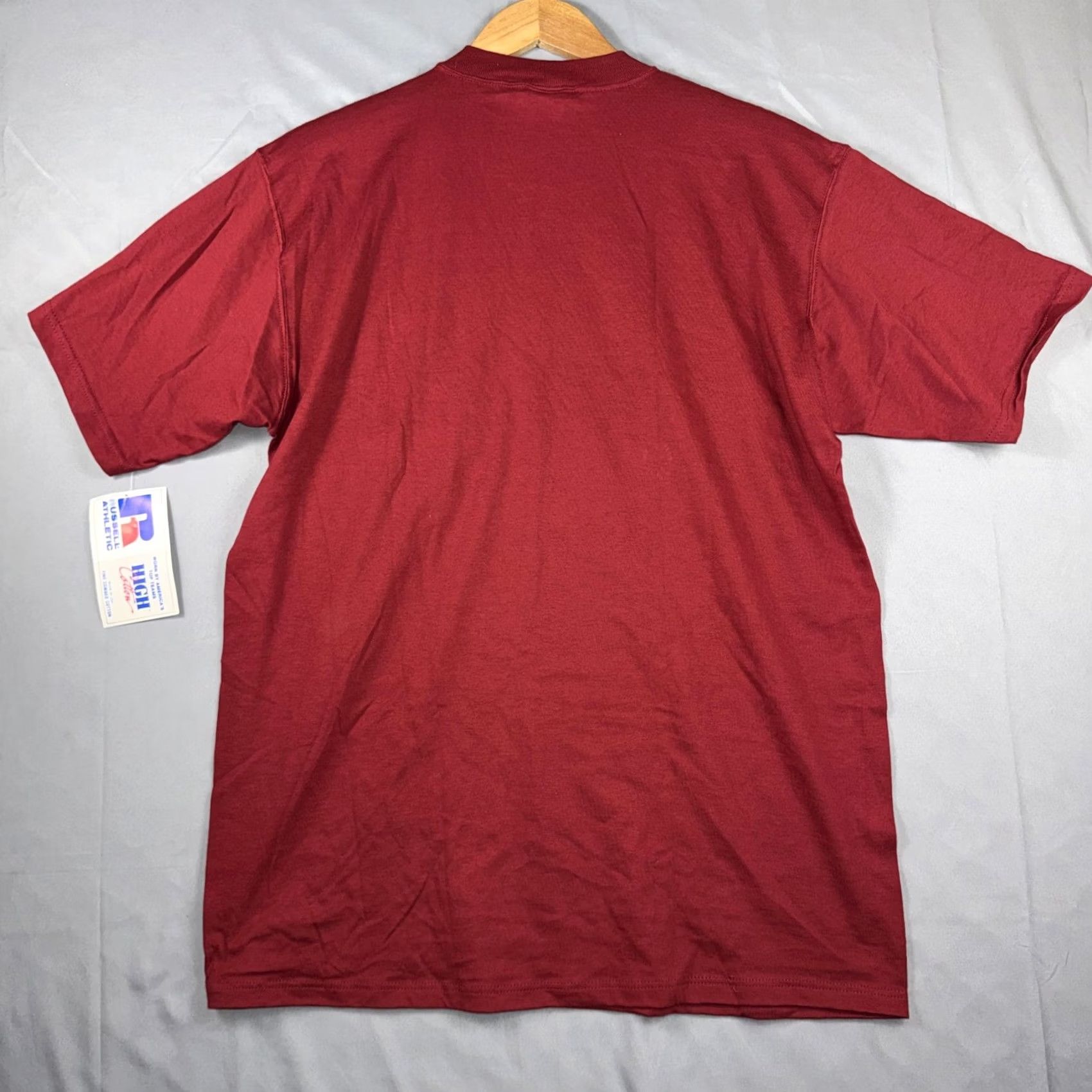 Russell Athletic VINTAGE Russell Athletic Shirt Mens L Red Pocket Tee Made USA Cotton Size US L / EU 52-54 / 3 - 2 Thumbnail