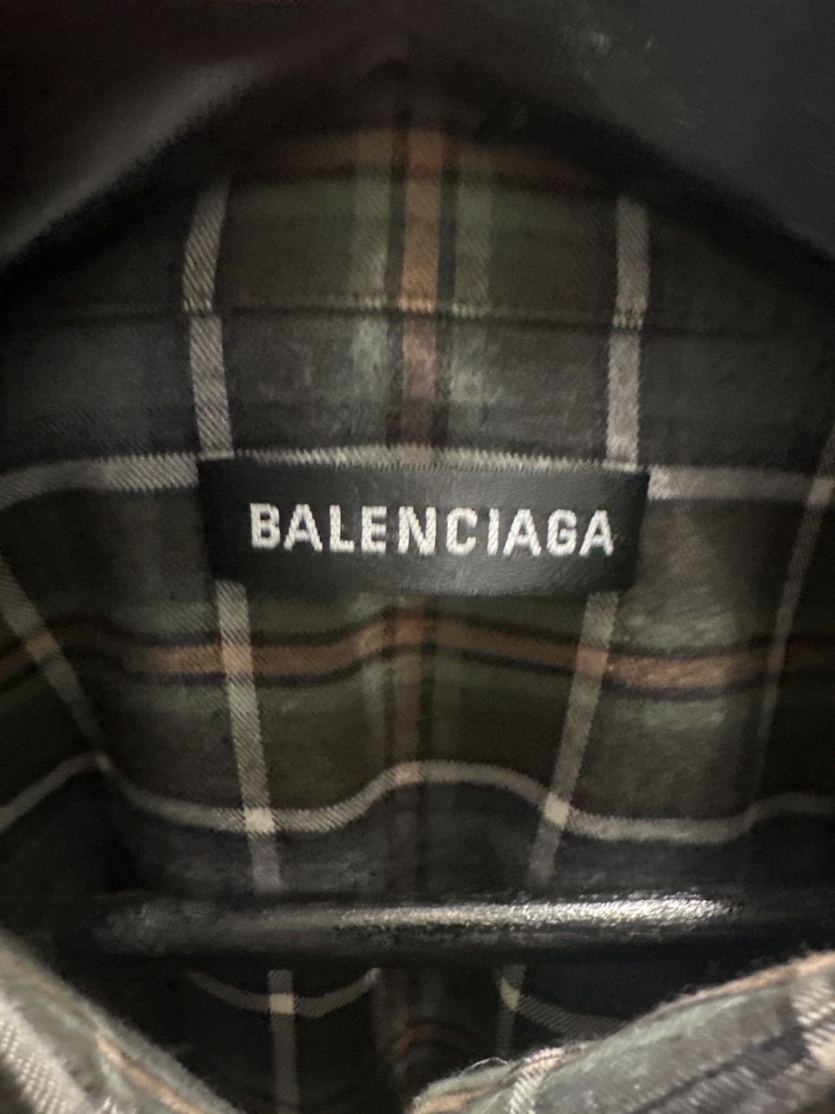 Balenciaga Balenciaga oversized flannel tee Size US L / EU 52-54 / 3 - 3 Thumbnail