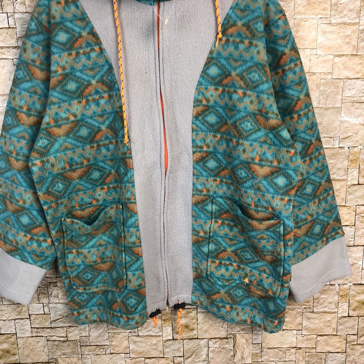 DAIWA Timber Line Green Hoodie sweater #A389 Size US XL / EU 56 / 4 - 3 Thumbnail