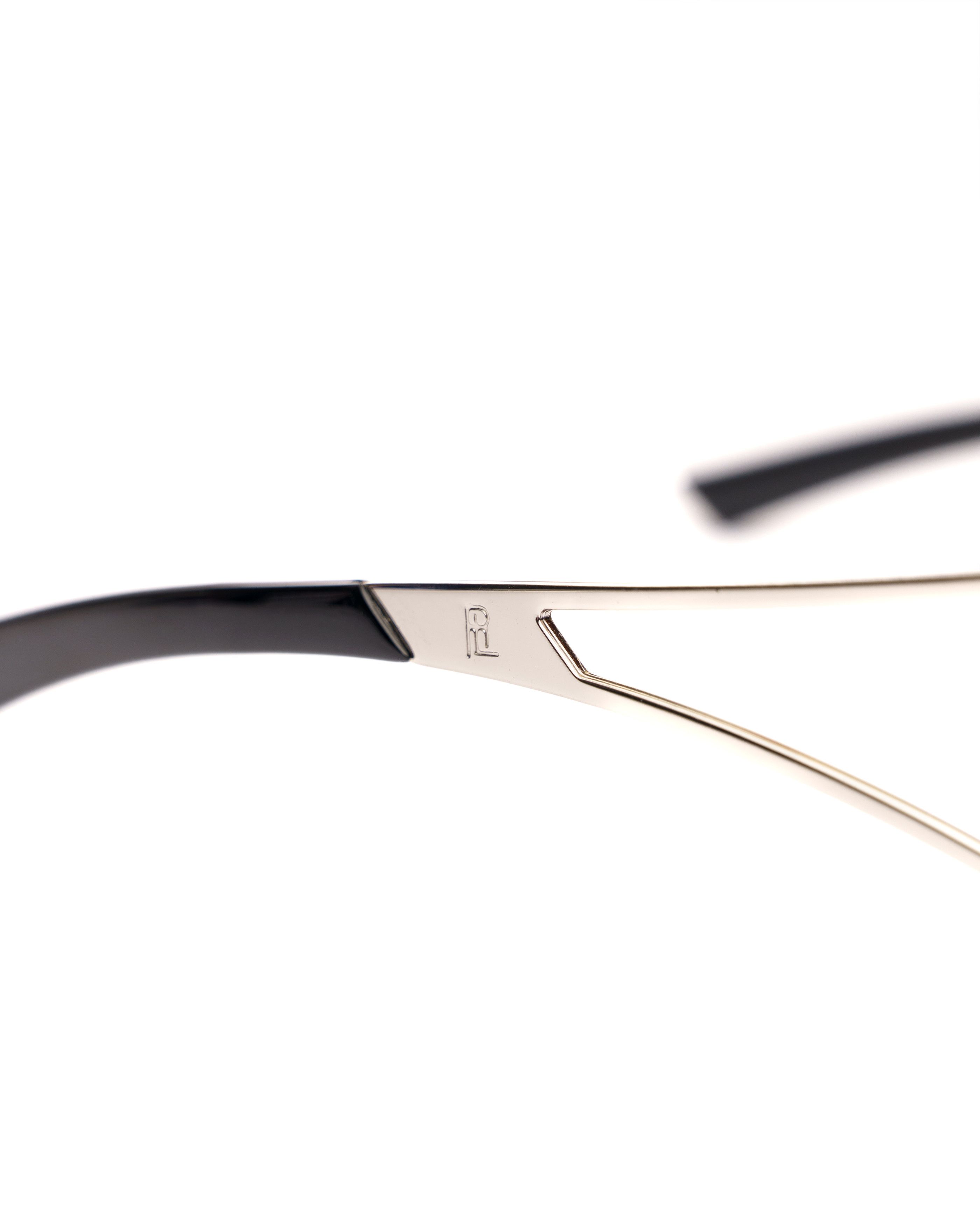 Ralph Lauren Ralph Lauren '90s Silver Mask with Blue Lenses Sunglasses Size ONE SIZE - 3 Thumbnail