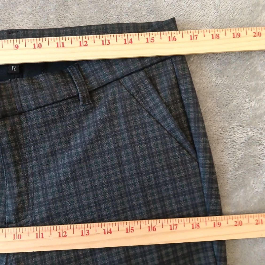 Vintage KUT from the Kloth Pants Ankle Womens Size 12 Gray Plaid Skinny 32x30.5 Size 34" / US 12 / IT 48 - 3 Thumbnail