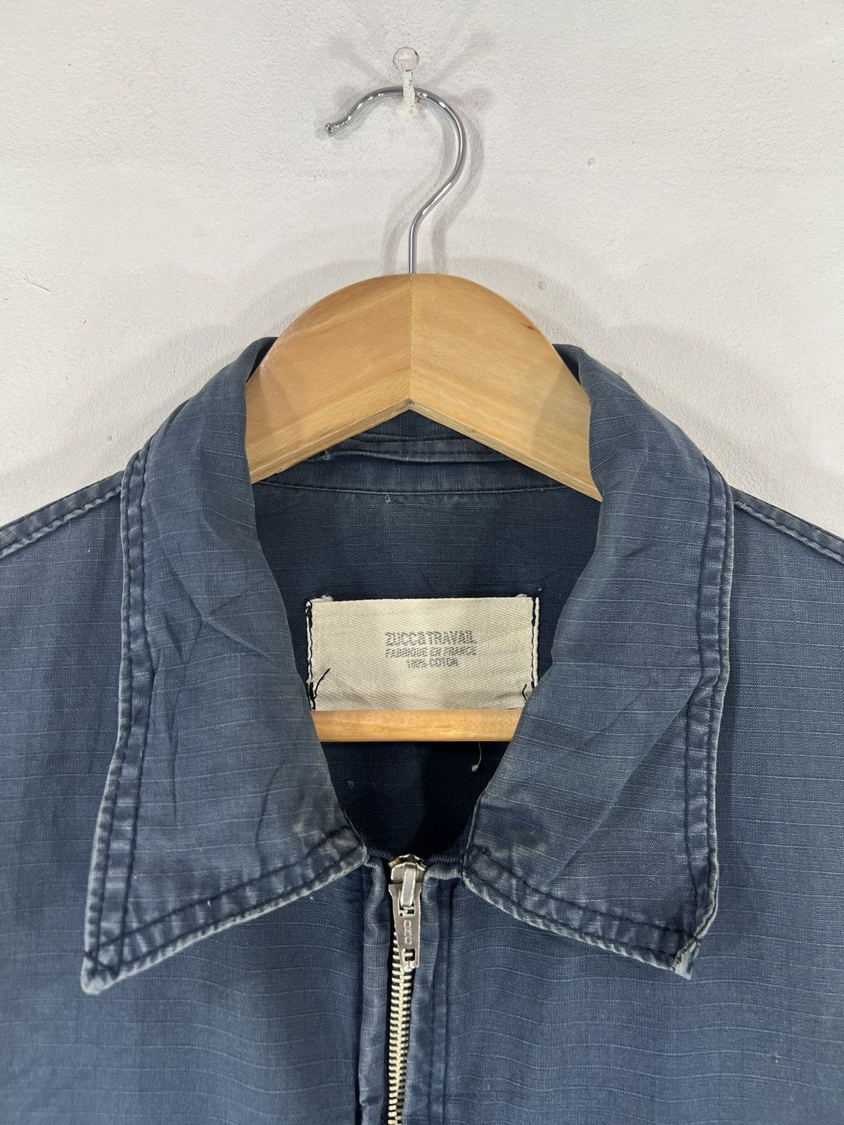 Zucca Issey Miyake Zucca Faded Distressed Jacket full Zipper Size US L / EU 52-54 / 3 - 5 Thumbnail
