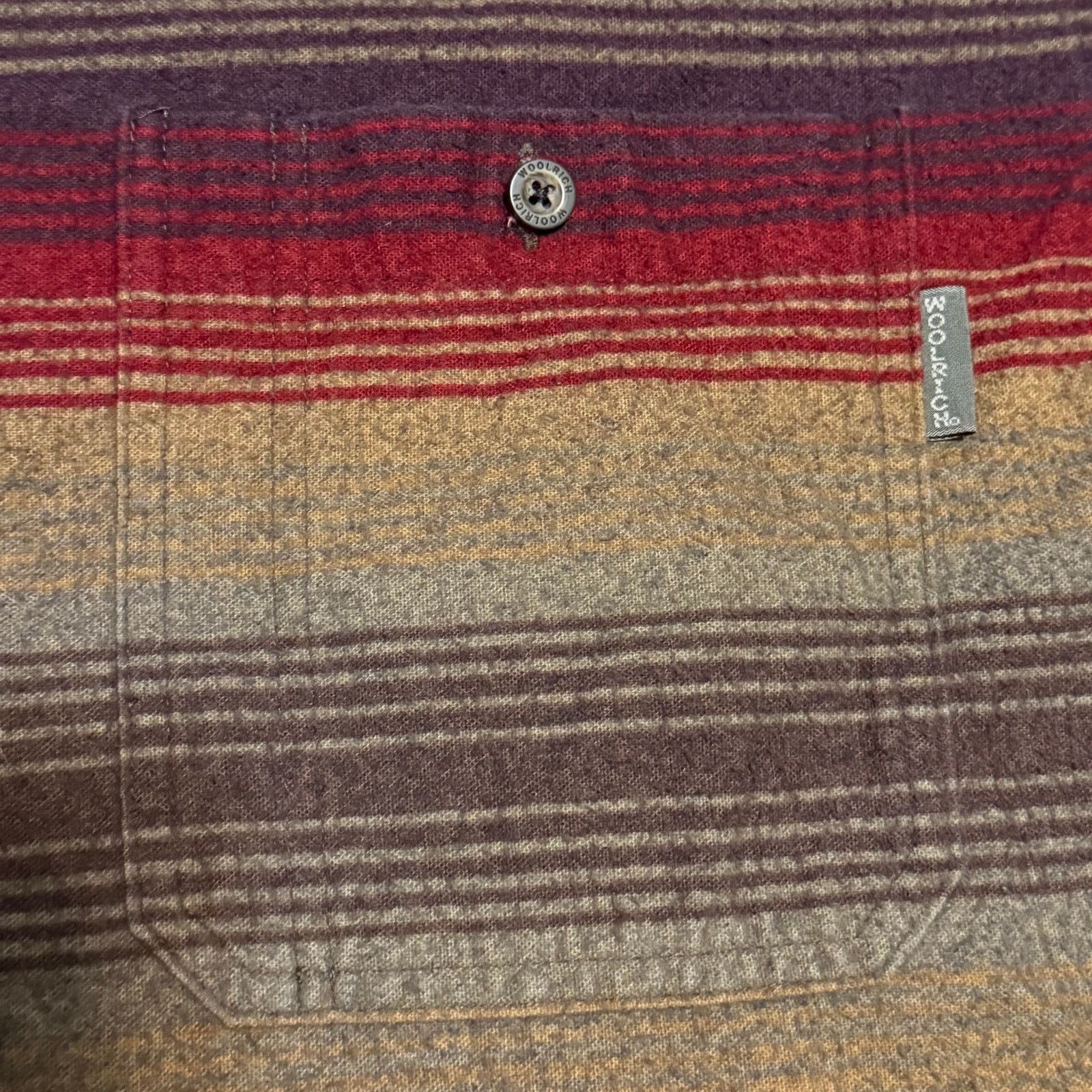 Woolrich Woolen Mills Vintage Woolrich Striped Button Down Shirt Size 2XL 90s Size US XXL / EU 58 / 5 - 3 Thumbnail