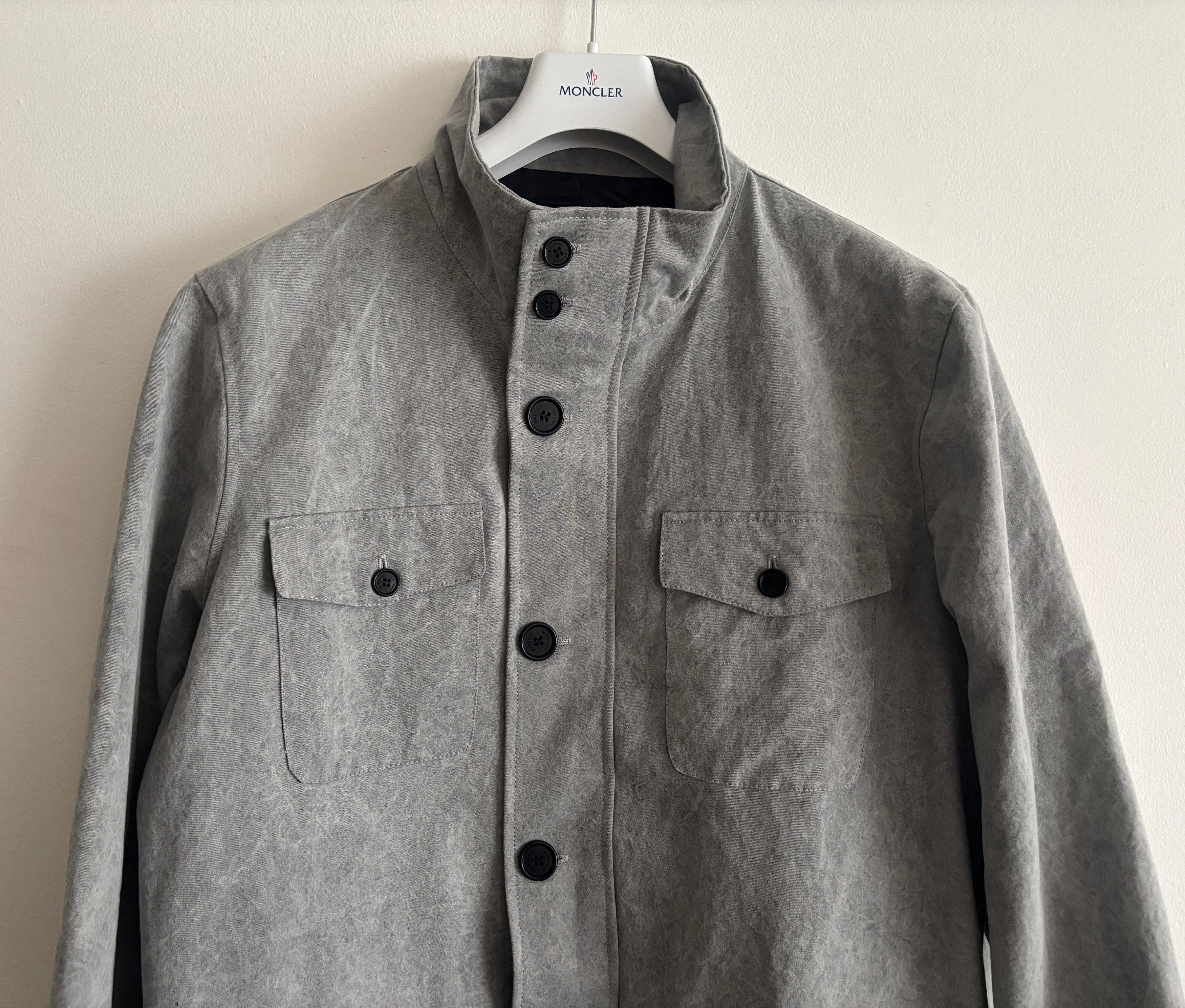 Other $445 Grey Cotton Stonewashed Zippered Field Jacket - XL Size US XL / EU 56 / 4 - 2 Thumbnail