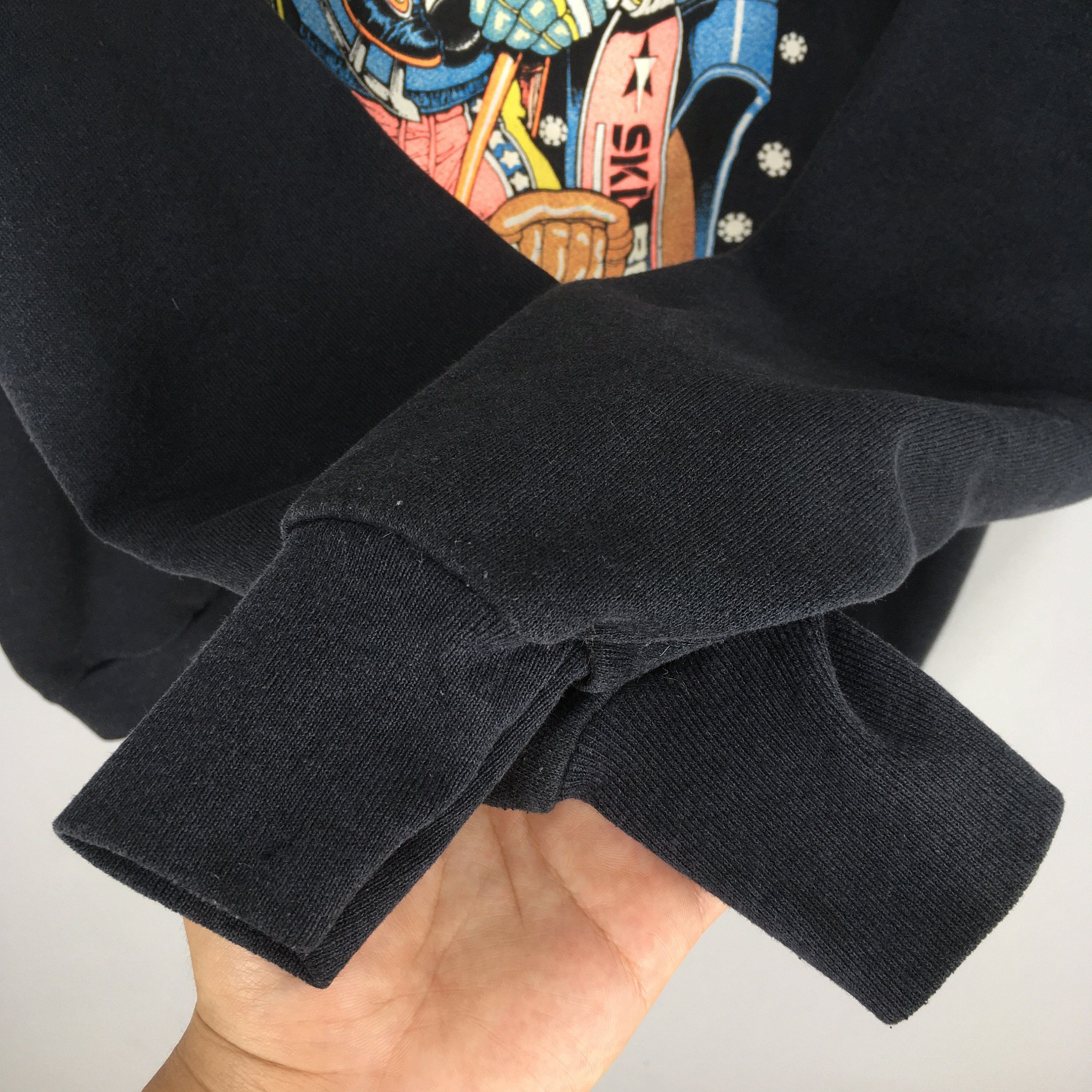 Delta Vintage Pennsylvania Ski Snowboard Black Sweatshirt XLarge Size US XL / EU 56 / 4 - 4 Thumbnail