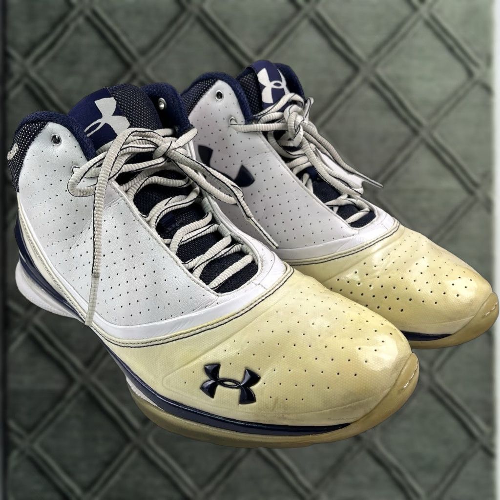 Under Armour Under Armour Micro G Men’s Sneakers Basketball White Blue 11.5 1225968-106 U A Torch Torch, Pre-owned Size US 11 / EU 44 - 1 Thumbnail