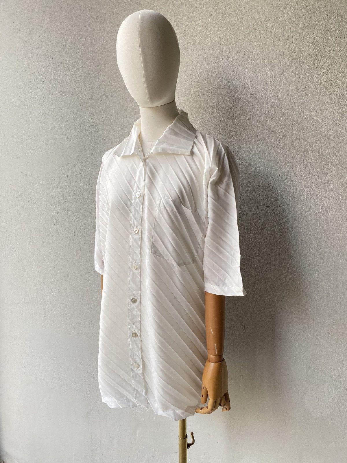 Me Issey Miyake angle pleats shirt