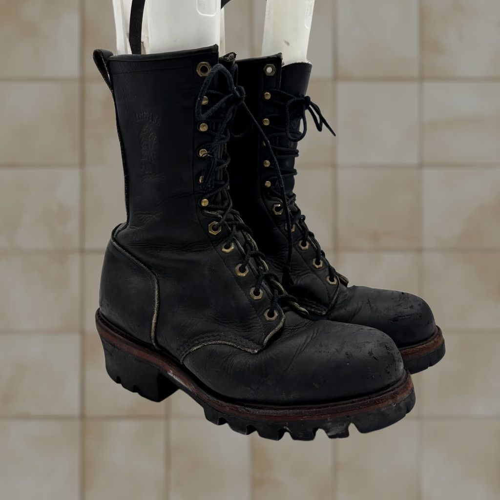 Chippewa VINTAGE Chippewa Boots Men's 9.5 D USA Made Leather Black Size US 10 / EU 43 - 1 Thumbnail