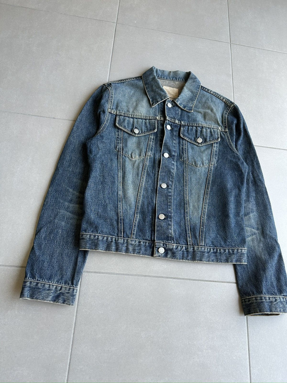 Helmut Lang Helmut Lang 2000s vintage dark denim classic 2 pocket jacket Size US M / EU 48-50 / 2 - 3 Thumbnail
