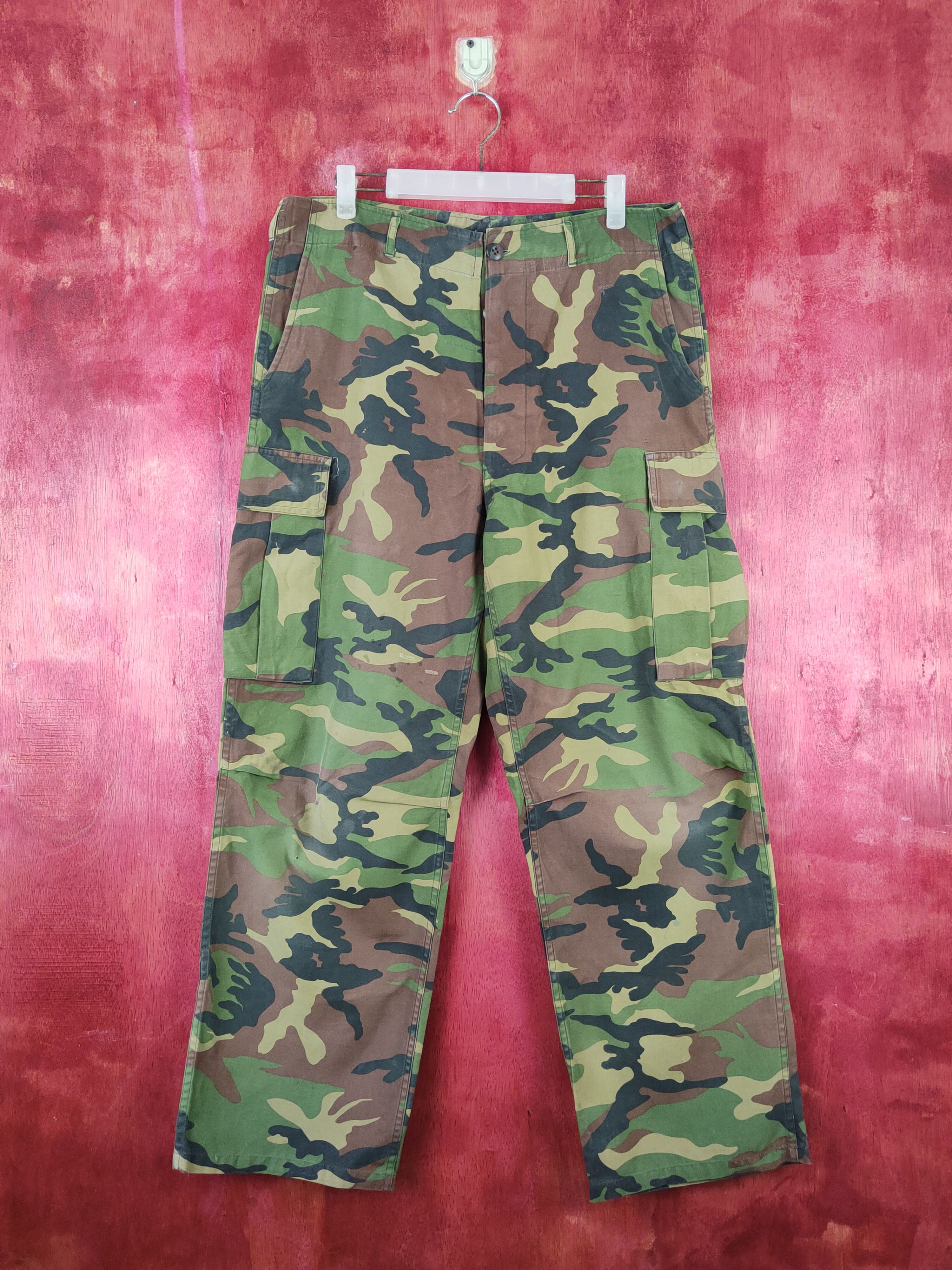 Japanese Brand DL vintage military Camo Tactical Cargo Pants #S1840 Size US 34 / EU 50 - 1 Thumbnail
