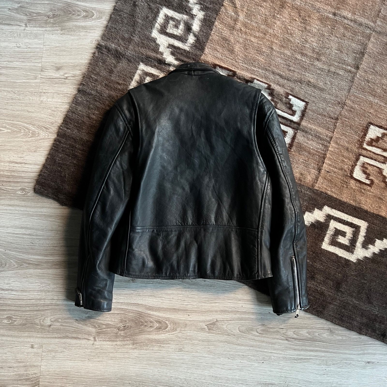 Leather Akaso Vintage Leather Motorcycle Biker Jacket 9722AC Size US M / EU 48-50 / 2 - 8 Thumbnail