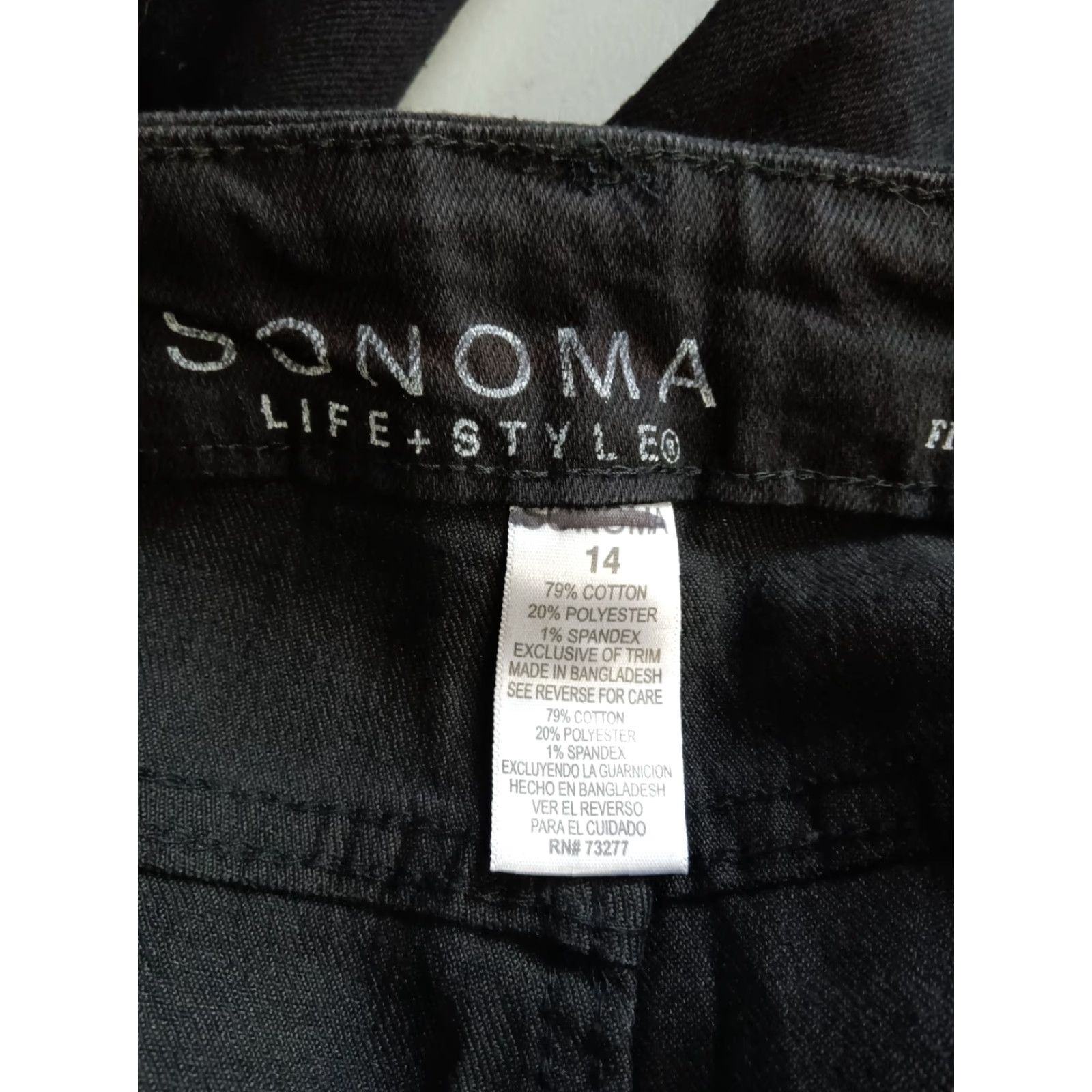 Vintage Sonoma Jeans Shorts Bermuda Black 14 High Rise Regular Slim Bermuda City College Womens Size 24" / US 00 / IT 34 - 5 Thumbnail