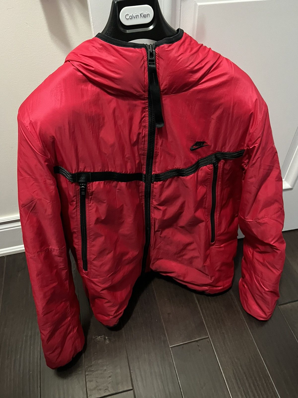 image of Gorgeous Nike Thermafit Winter Jacket in Red, Men's (Size XL)