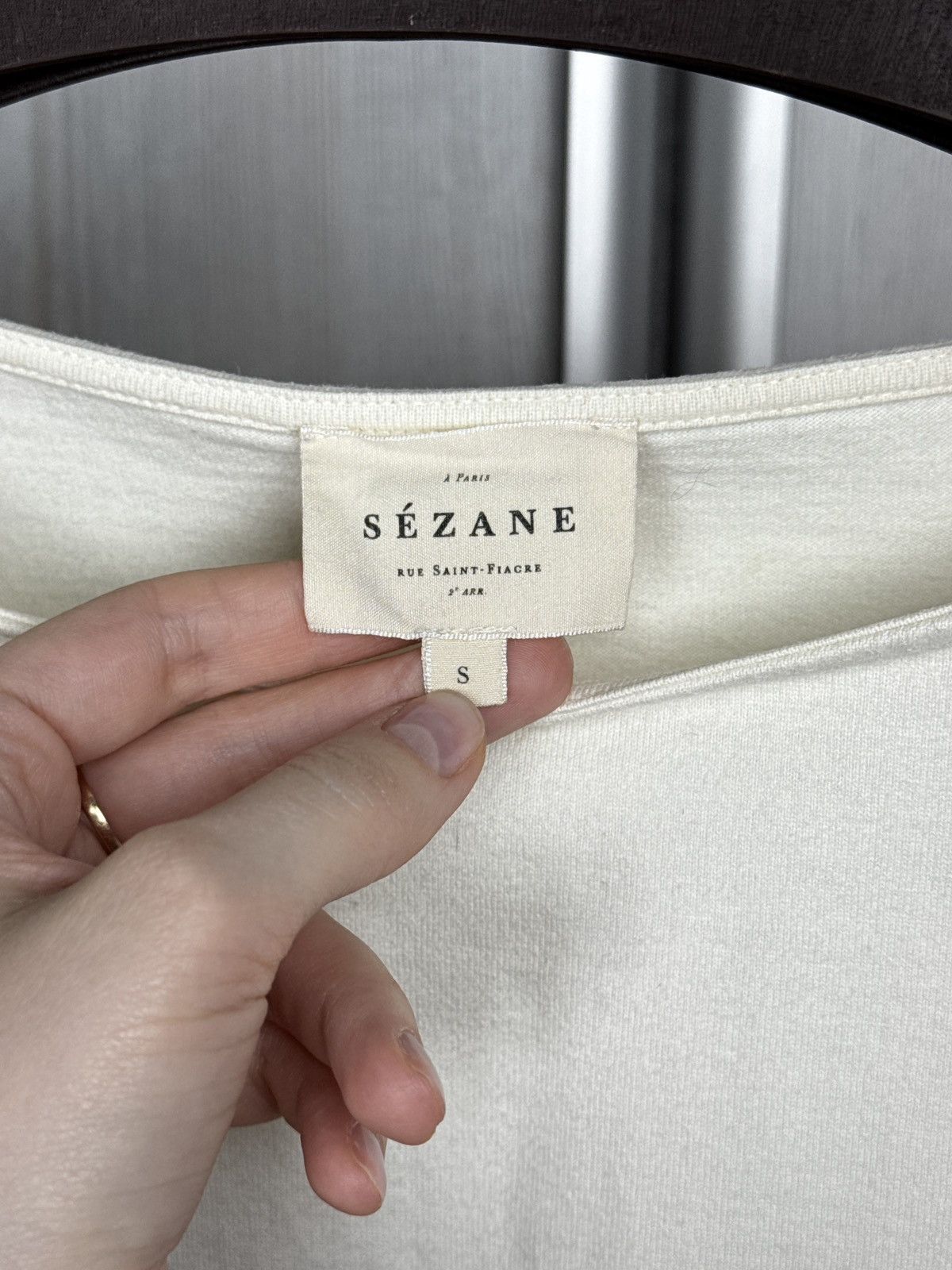 Sezane Sezane white/red striped long sleeve top with side buttons Size S / US 4 / IT 40 - 7 Thumbnail