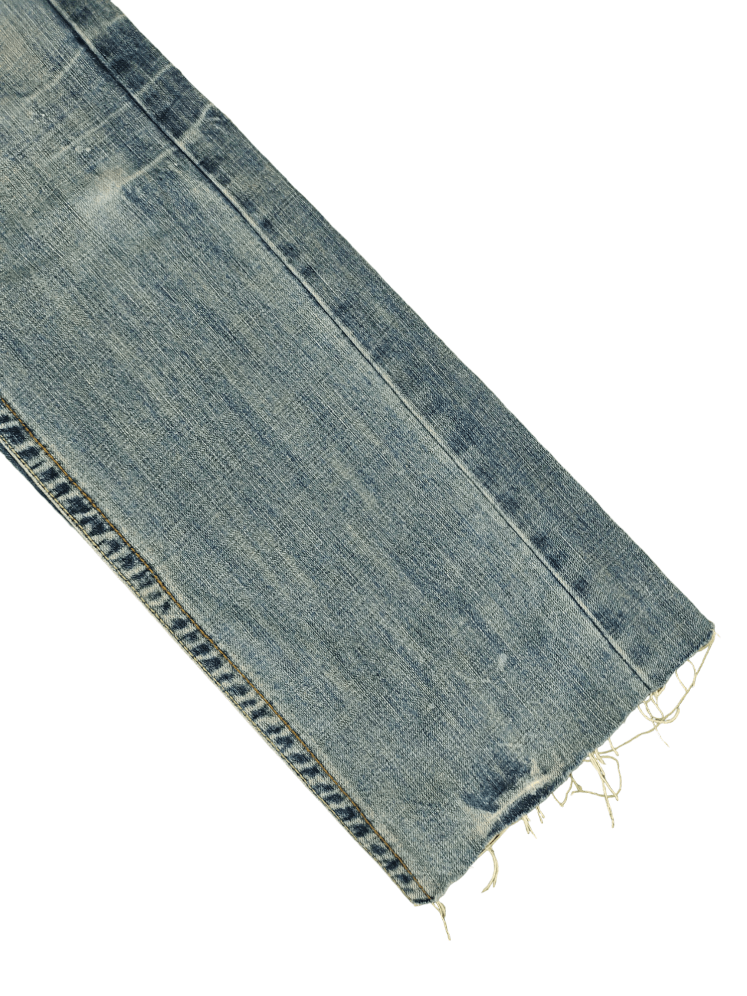 If Six Was Nine Flare Jeans Clichy Release Hem Faded Low Rise Boot Cut Size US 31 - 8 Thumbnail