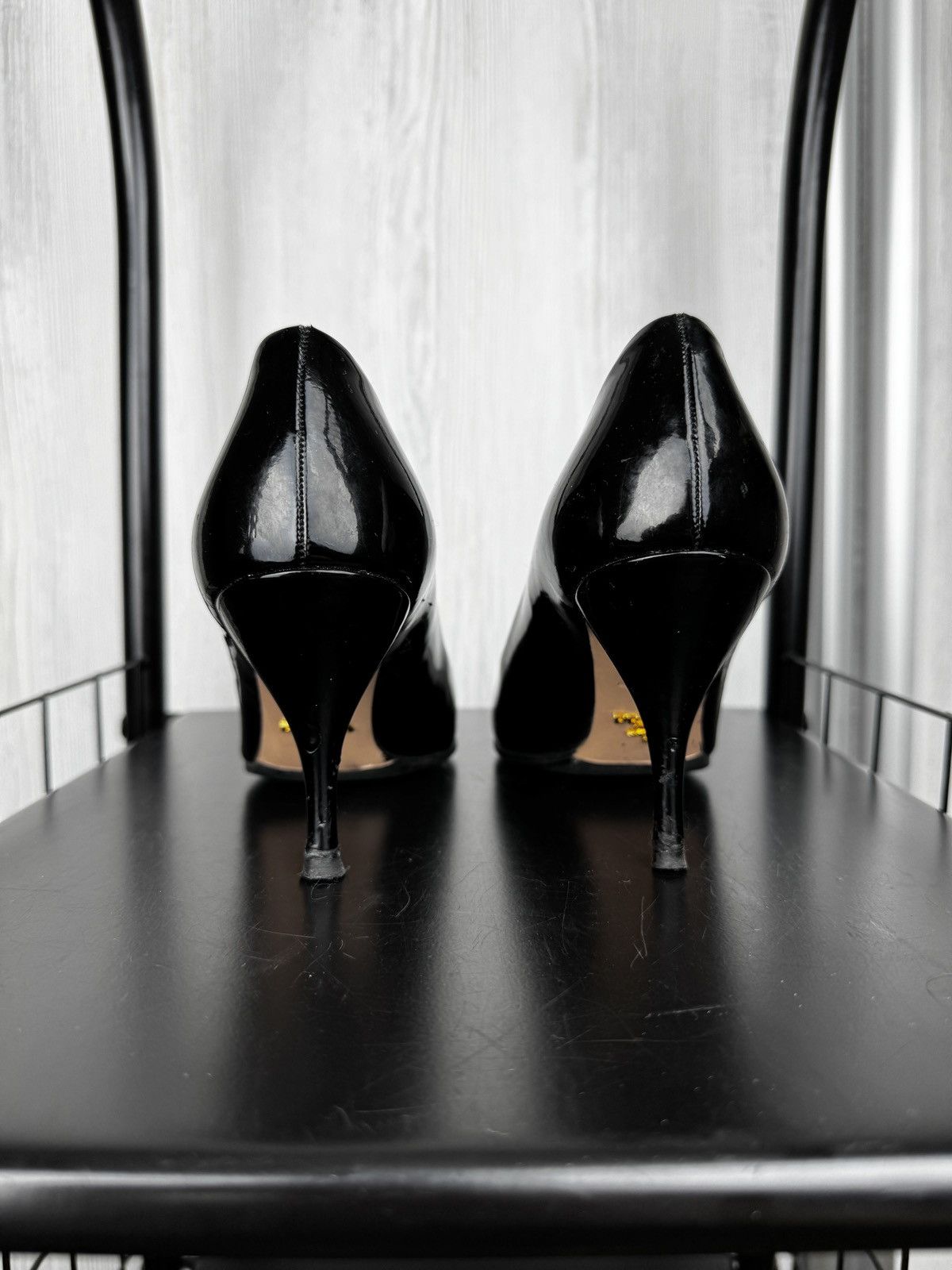 Prada Prada Women’s High Heels Shoes Platform Black Patent Leather Size US 6 / IT 36 - 12 Thumbnail