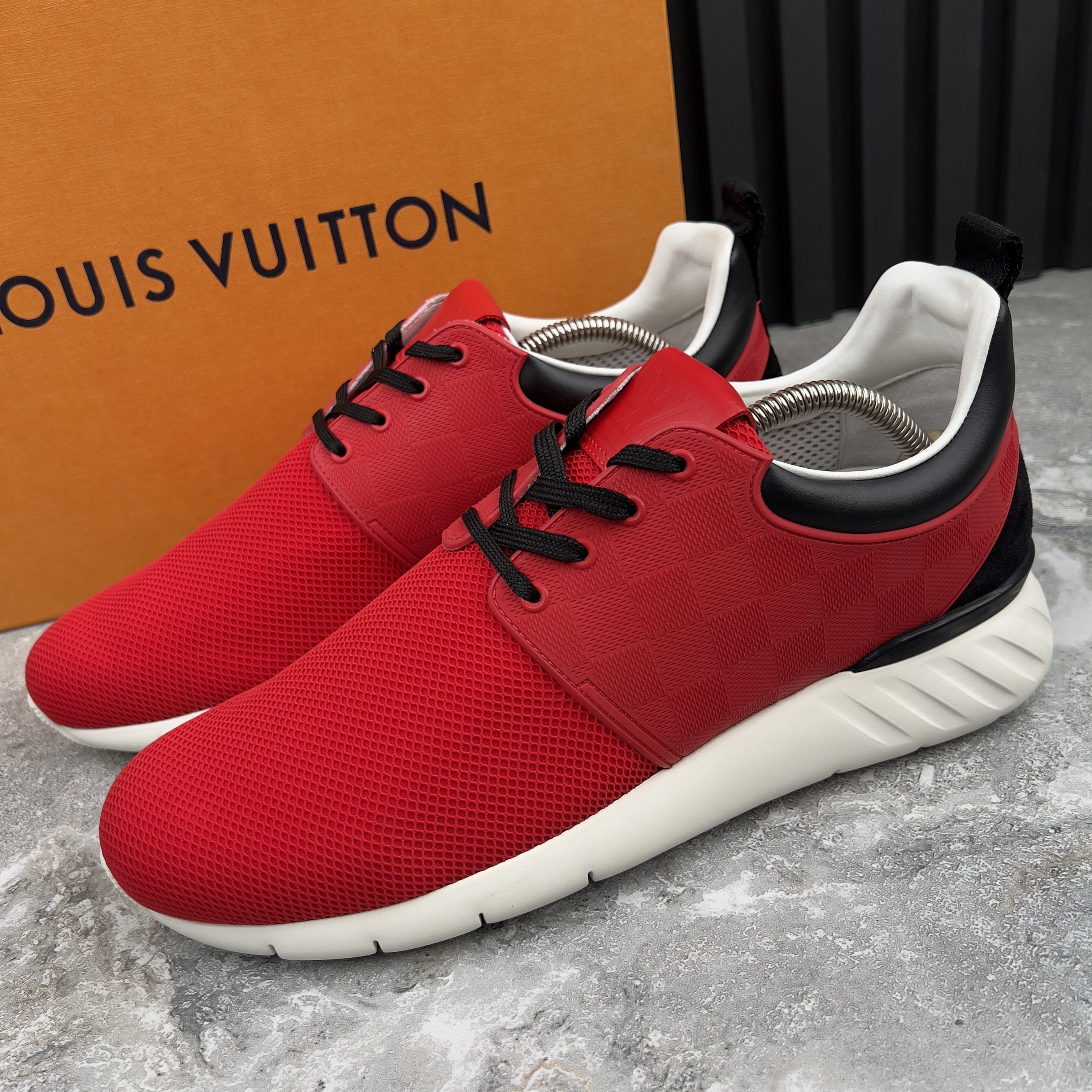 Louis Vuitton Fastlane Sneakers Red Damier Mesh Size US 8.5 / EU 41-42 - 1 Thumbnail