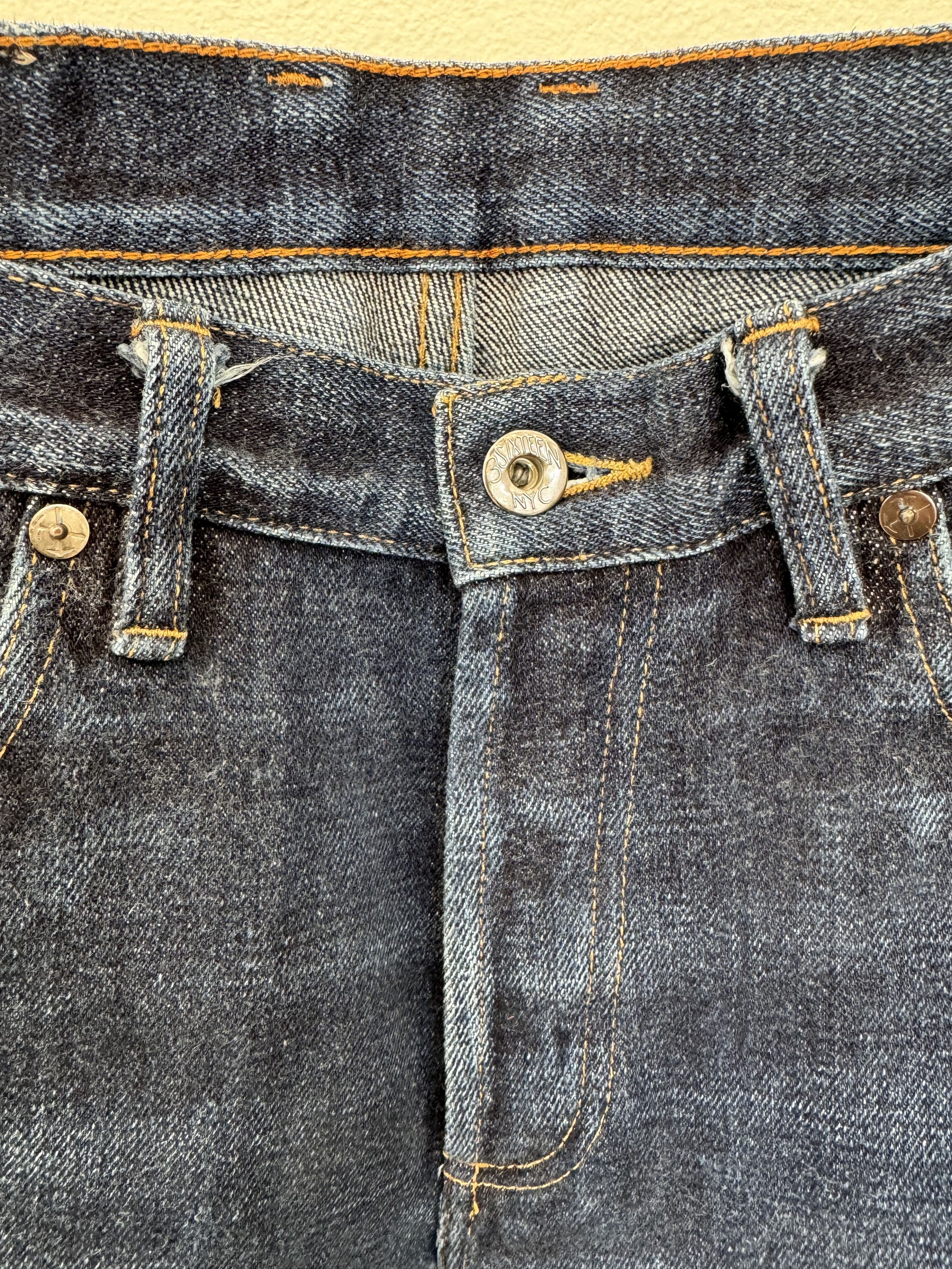 3sixteen 3sixteen+ 40BSP 16.5oz Caustic Wave Denim Size US 31 - 6 Thumbnail