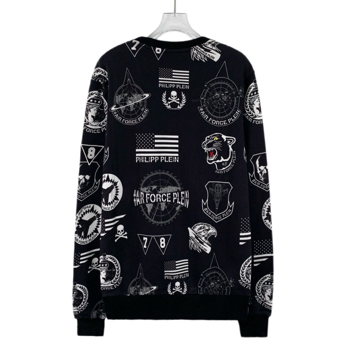Philipp Plein Philipp Plein Badge Printed Long Sleeve Sweatshirt K26WX Size US L / EU 52-54 / 3 - 2 Thumbnail