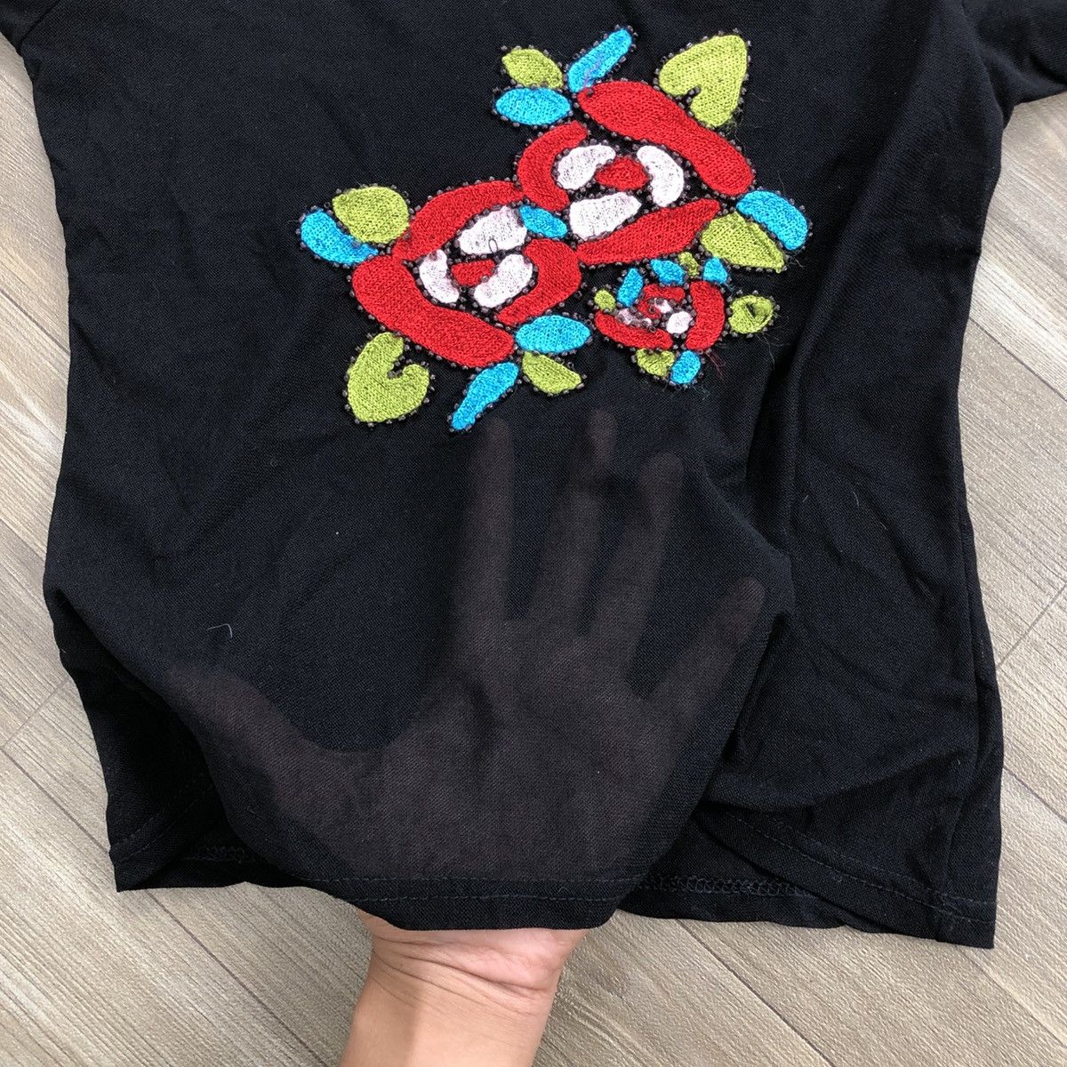 Japanese Brand × Kenzo × Vintage Vintage Kenzo Jungle Art Designer Transparent Tee Size M / US 6-8 / IT 42-44 - 3 Thumbnail