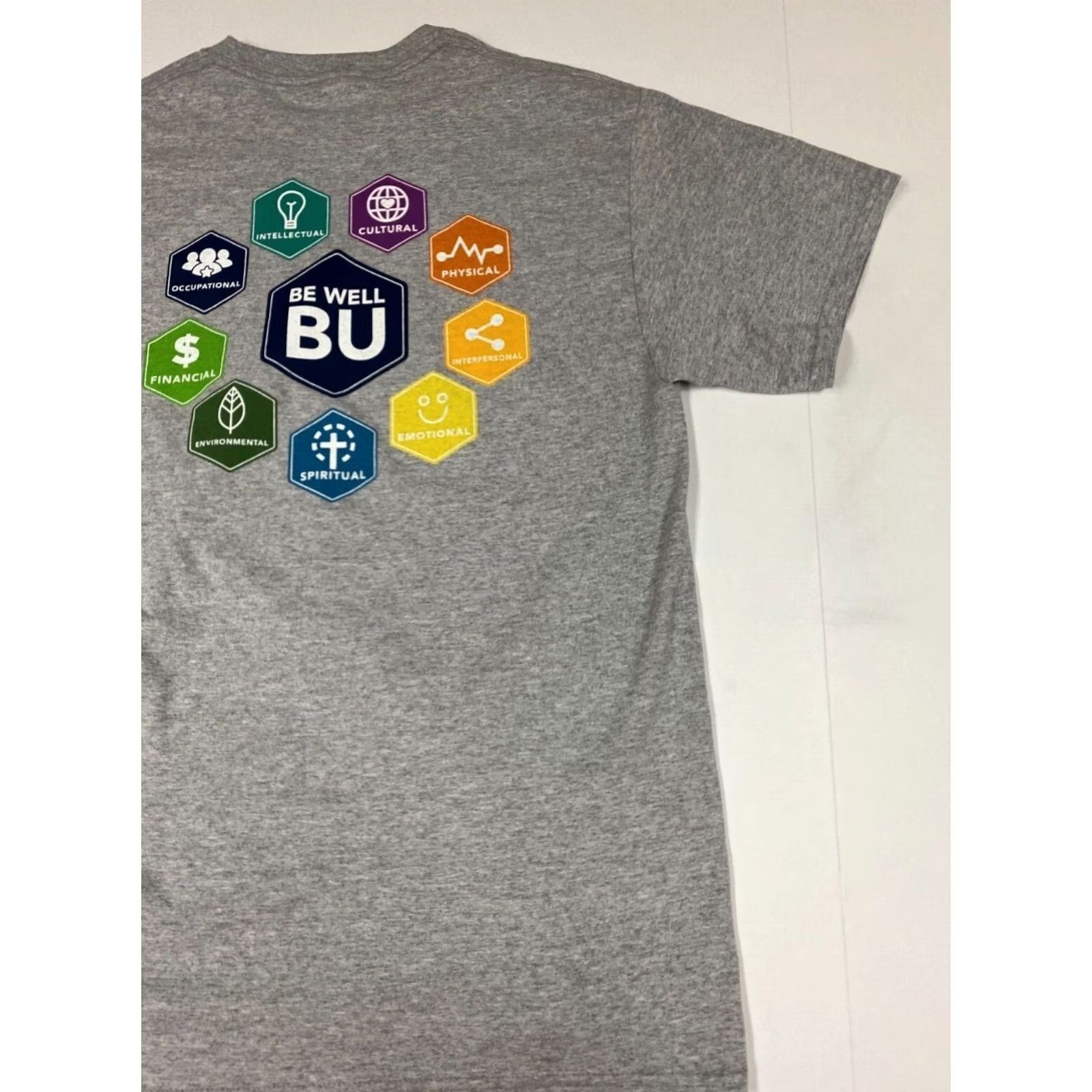 Port & Company Positive mens Shirt Medium gray Be Well Be U Port & Company T-Shirt Crew Neck Short Sleeve Cotton Logo Anime 90s? Size US M / EU 48-50 / 2 - 7 Thumbnail