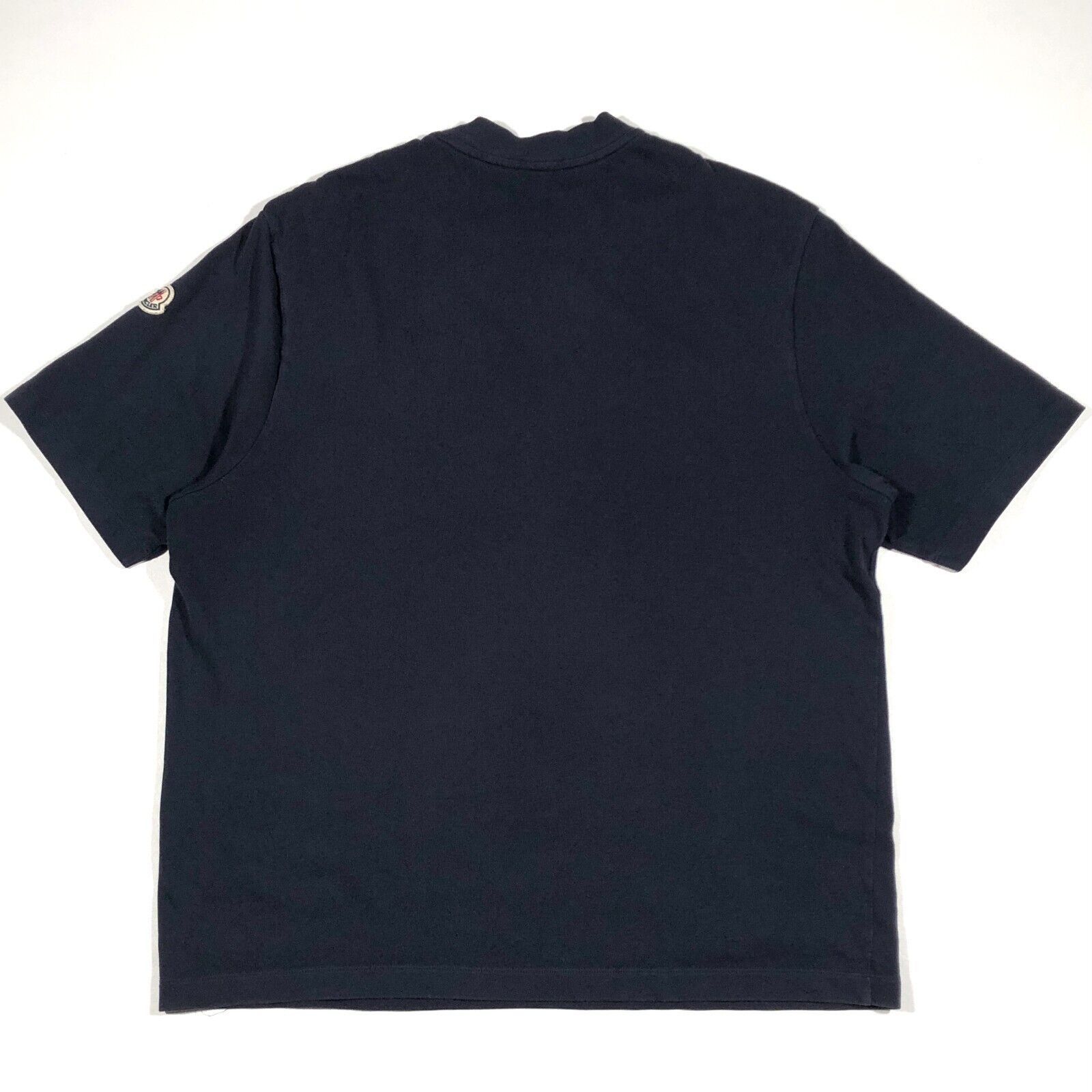 Moncler Moncler Signature Script Logo Navy Pocket Tee Size Large L Size US L / EU 52-54 / 3 - 9 Thumbnail