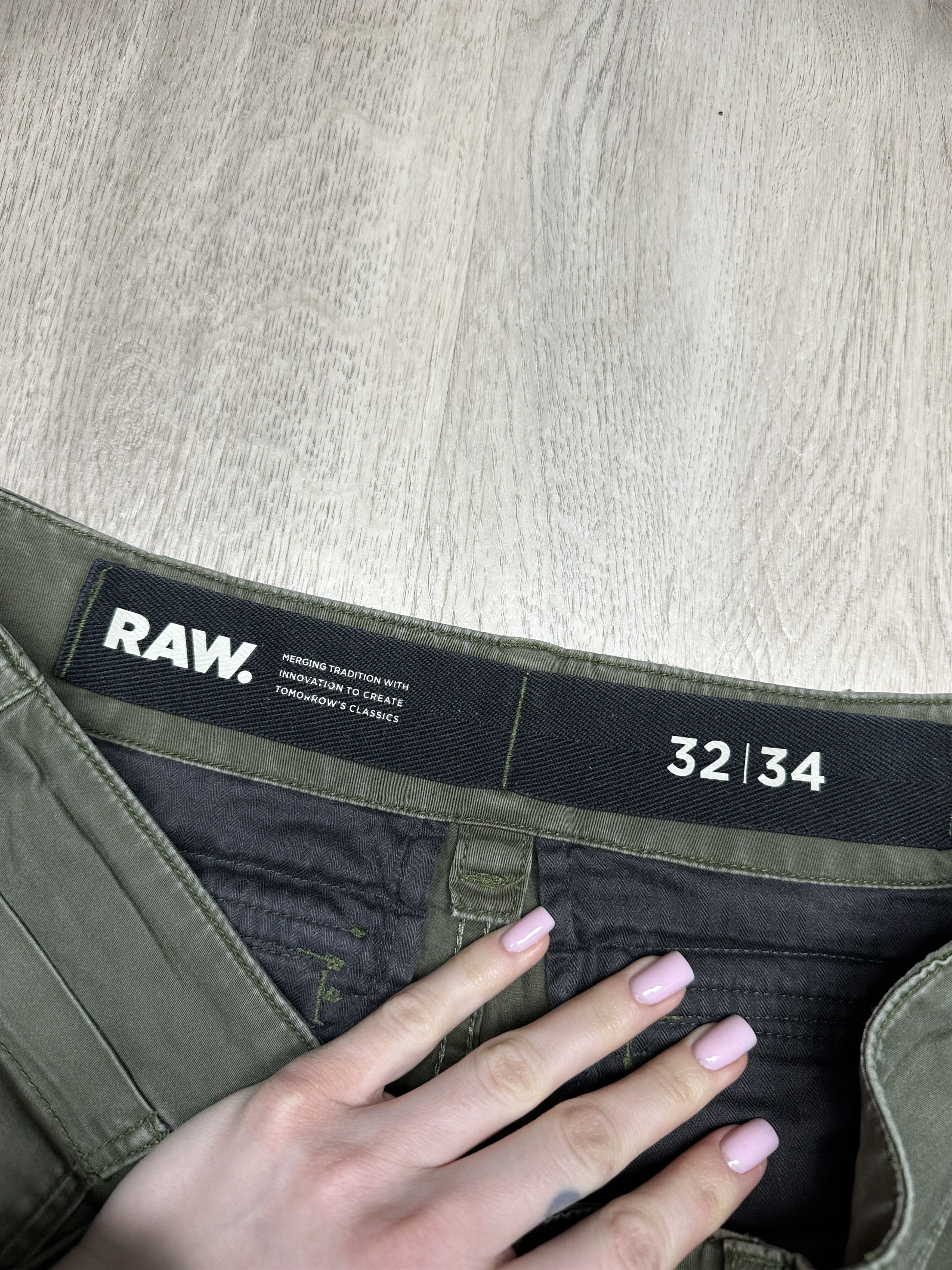 G-Star G Star Raw Mens Rovic Zip 3D Straight Tapered Cargo Pants Size US 32 / EU 48 - 5 Thumbnail