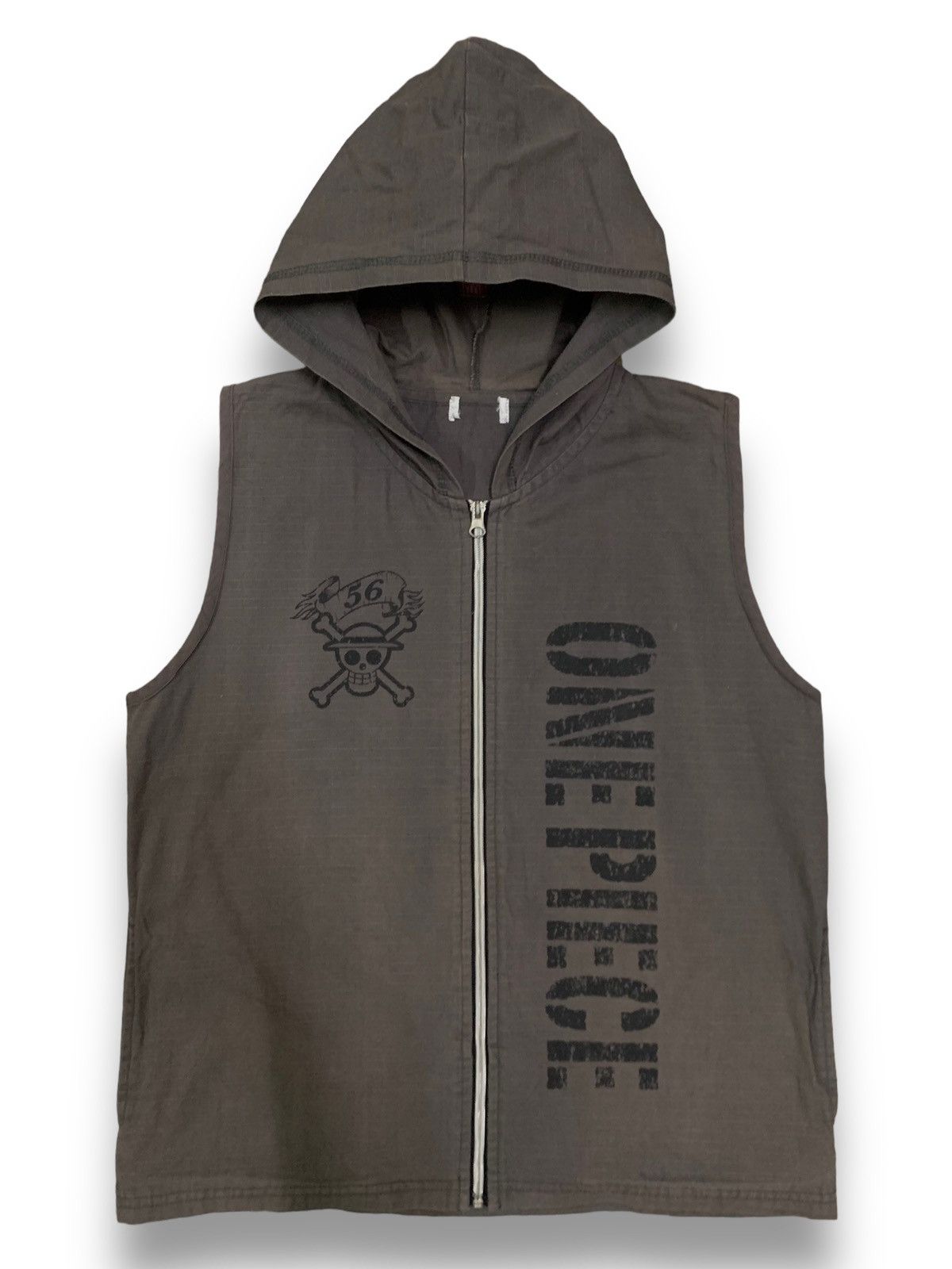 One Piece Vintage ONE PIECE SunFaded SpellOut Roronoa Zoro Hooded Vest Size US S / EU 44-46 / 1 - 2 Thumbnail