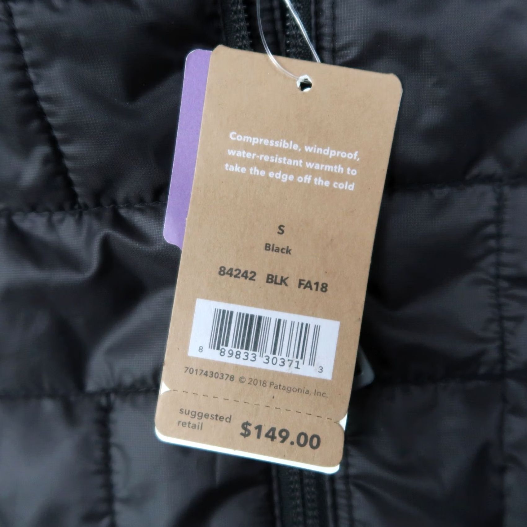 Patagonia Patagonia Nano Puff Vest Mens S Small Black Full Zip Embroidered NWT Size US S / EU 44-46 / 1 - 4 Thumbnail