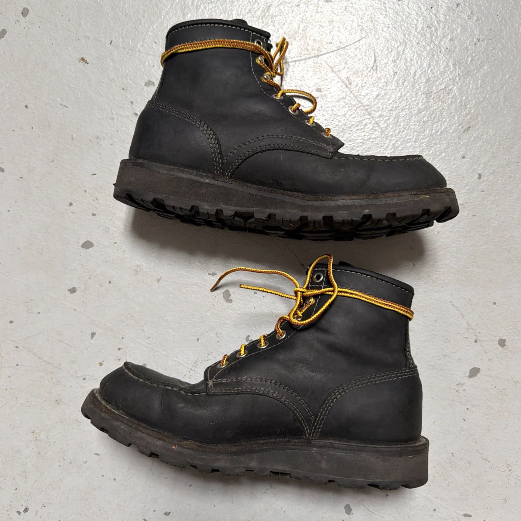 Vintage White’s Boots Perry Moc Toe Black Leather Made In USA 8.5 D Mens Work Boots Black Leather Perry Moc Toe USA 8.5 D Size US 9 / EU 42 - 5 Thumbnail
