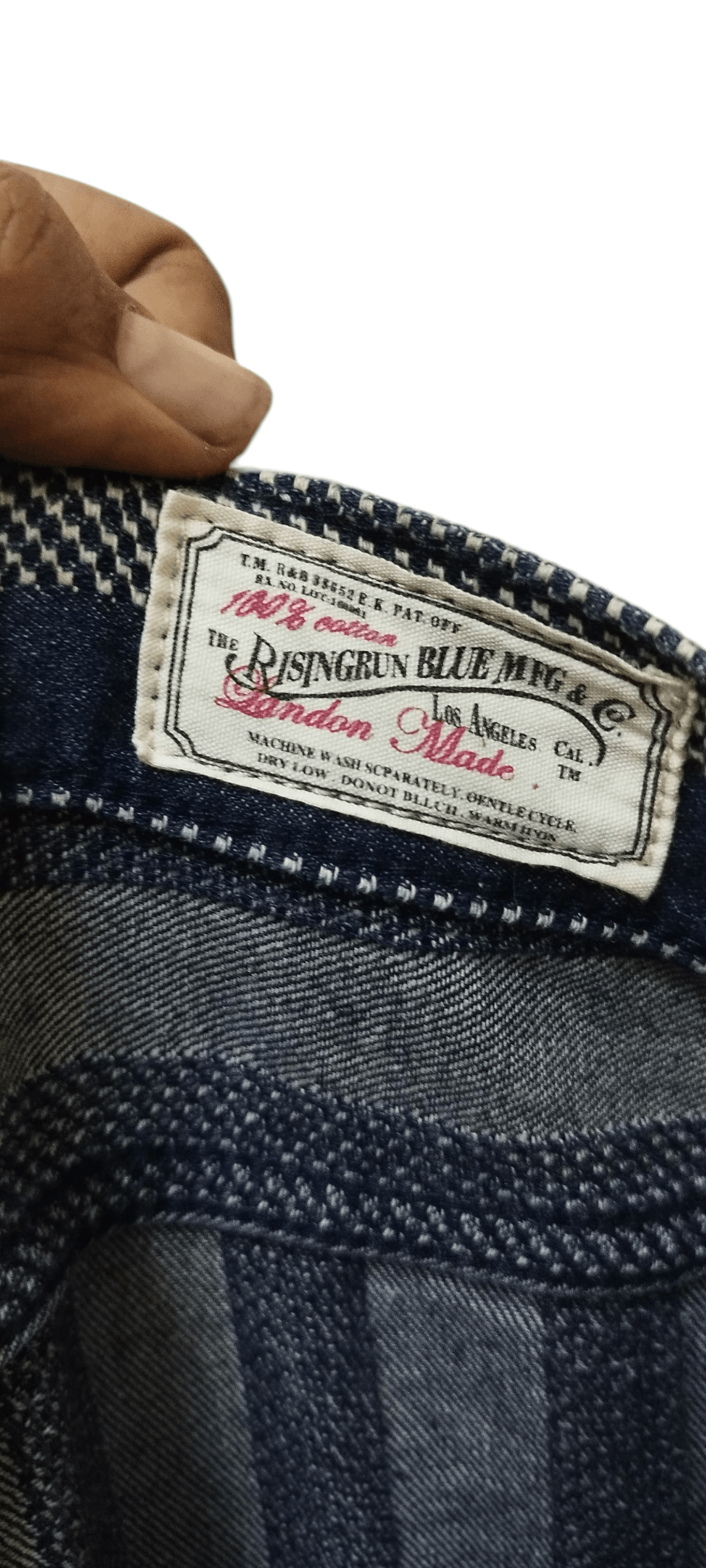 Japanese Brand Kapital Sashiko Stripes Denim Pant The Rinsingrun Blue Size US 39 - 7 Thumbnail