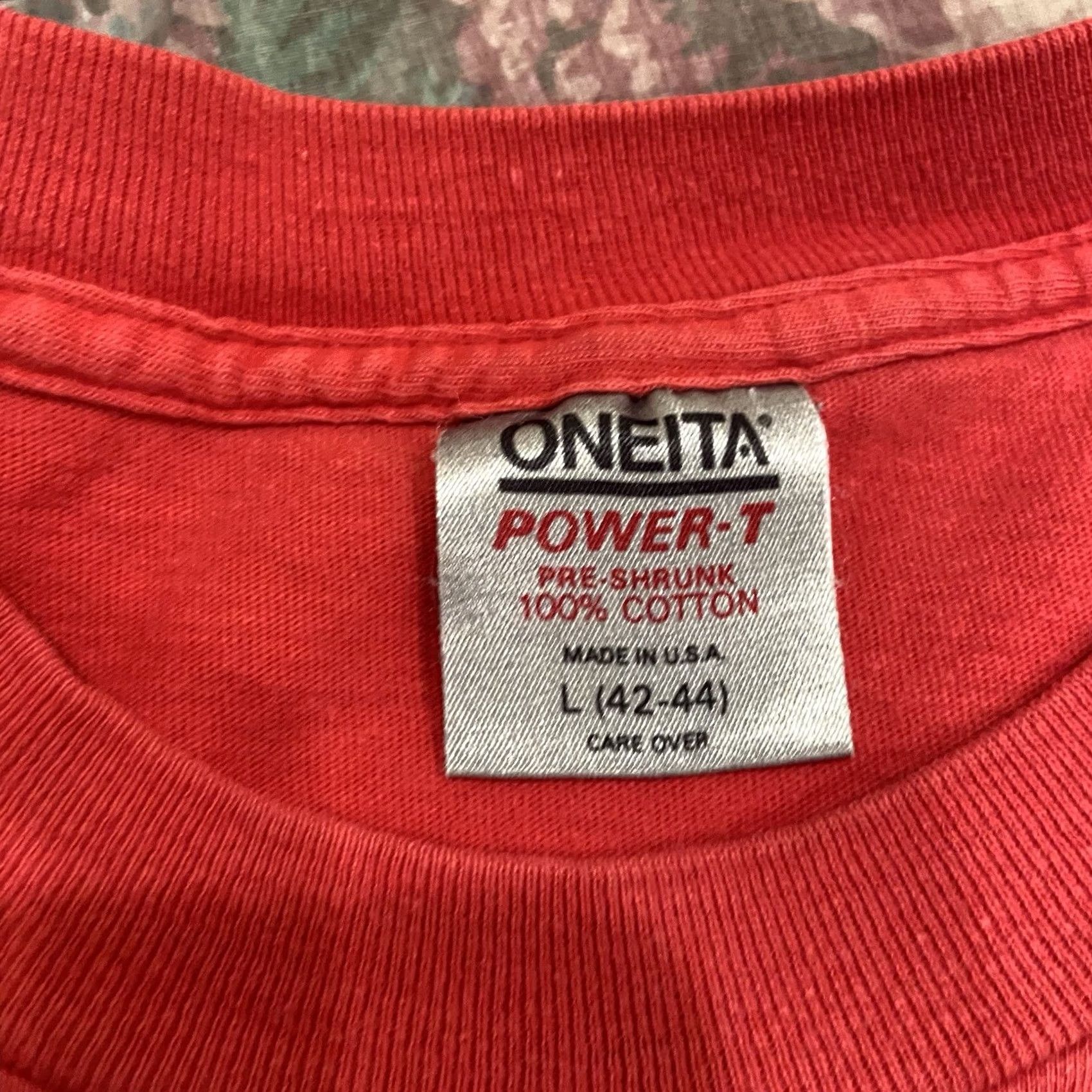 Hanes VINTAGE Hanes Onetia Graphic 1989 Snowbird Ski Resort L Shirt RED Men Long Sleeve Crew Neck Logo 90s Sports Utah Size US L / EU 52-54 / 3 - 7 Thumbnail