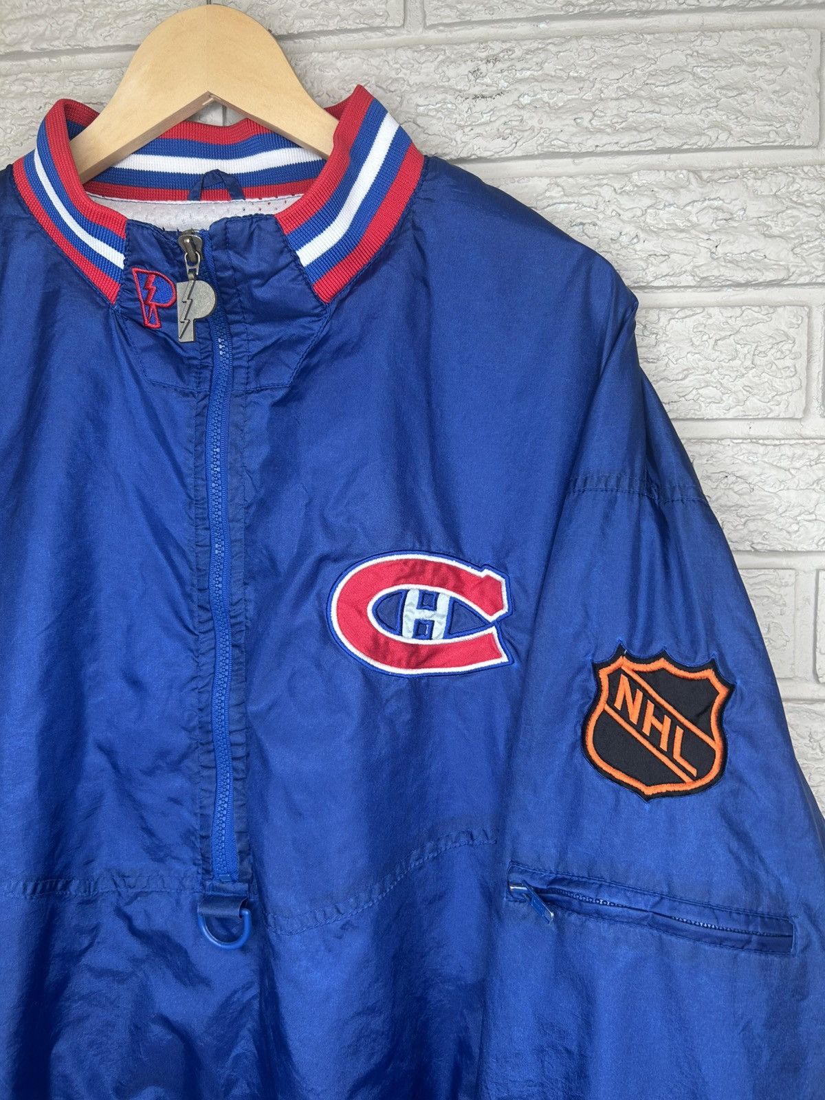 Pro Player Vintage 90s Pro Player Montreal Canadians Nylon Jacket Size US XL / EU 56 / 4 - 3 Thumbnail