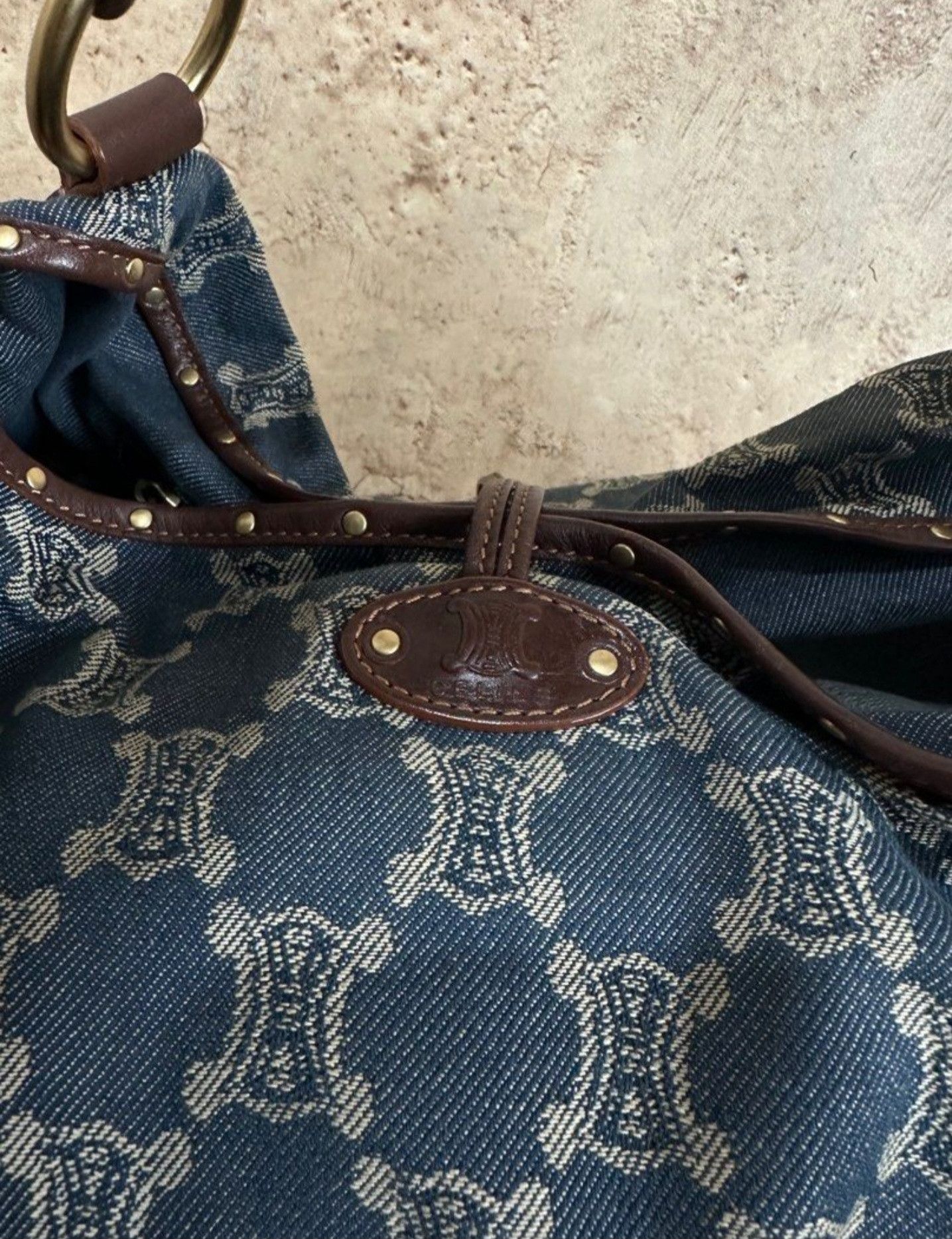 Celine Celine vintage monogram denim totebag Size ONE SIZE - 4 Thumbnail