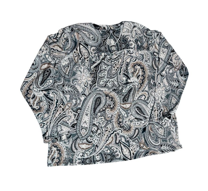 Other Established 1962 Paisley Tassel Peasant 1X Boho Tunic Blouse Size XXL / US 16-18 / IT 52-54 - 2 Thumbnail