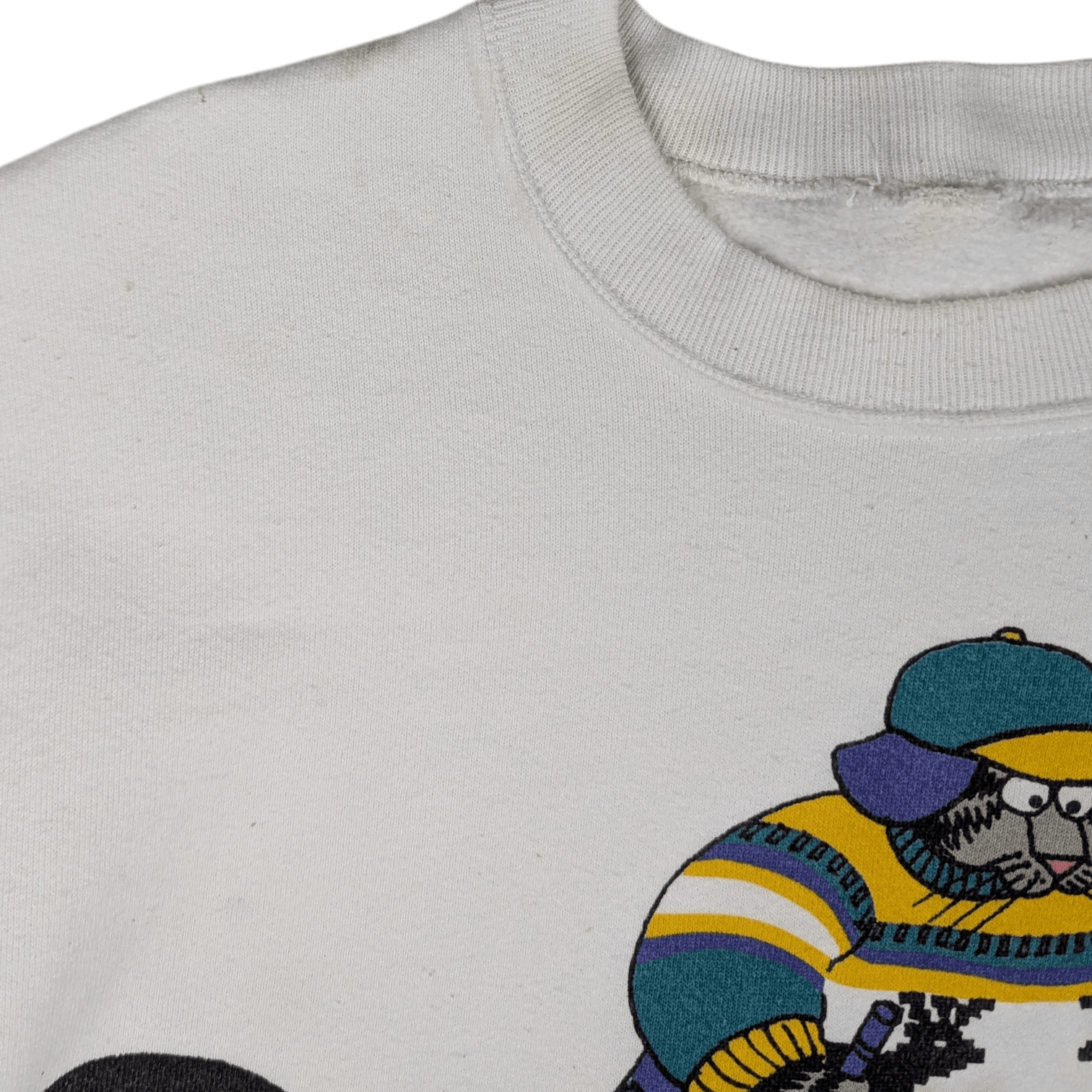 Vintage Vintage 90's CRAZY SHIRTS Cat Snowboard Crewneck Sweatshirt Size US L / EU 52-54 / 3 - 8 Thumbnail