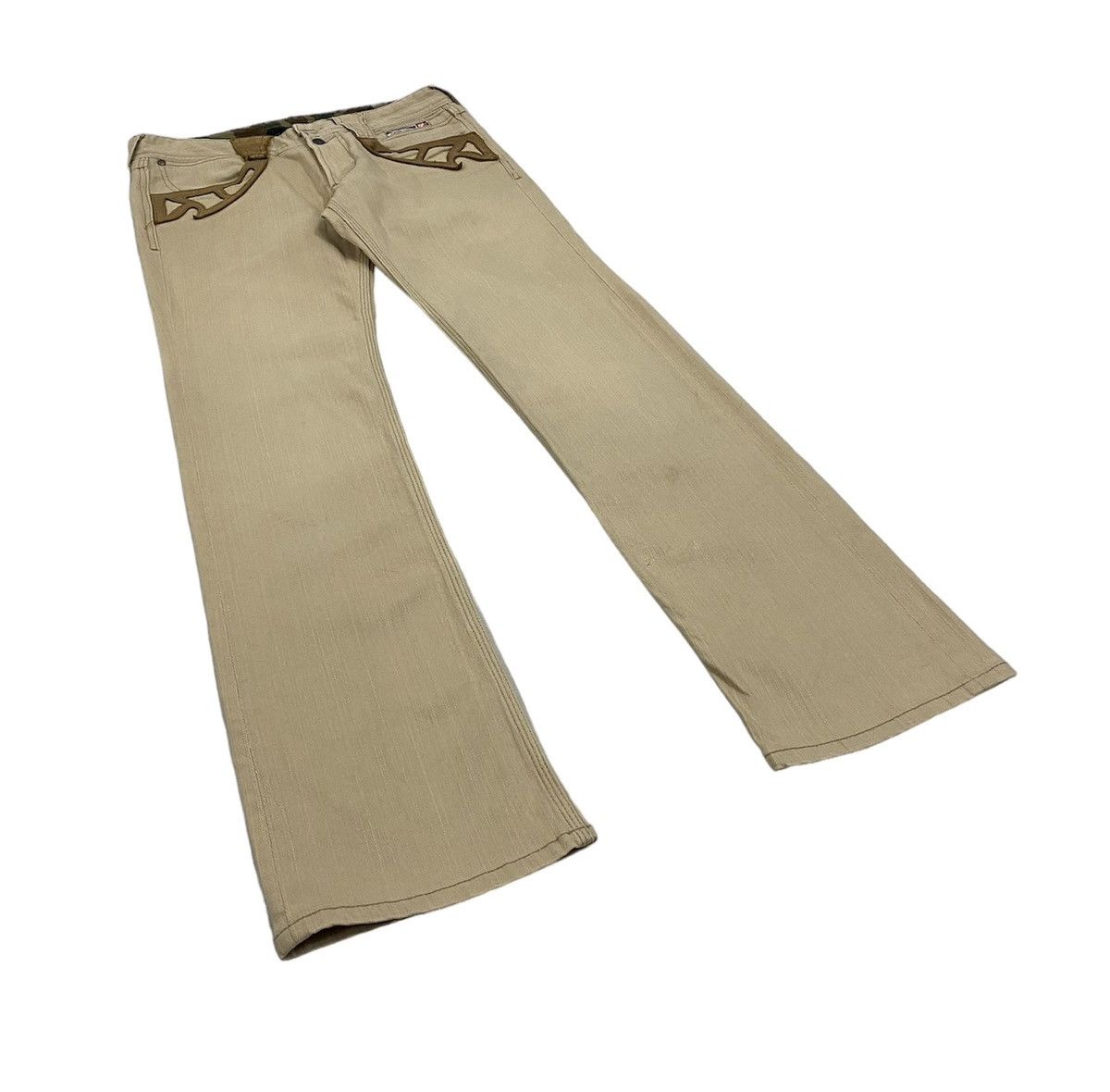Hysteric Glamour NicoleClubForMen Japan Leather Pockets Jeans Size US 31 - 4 Thumbnail