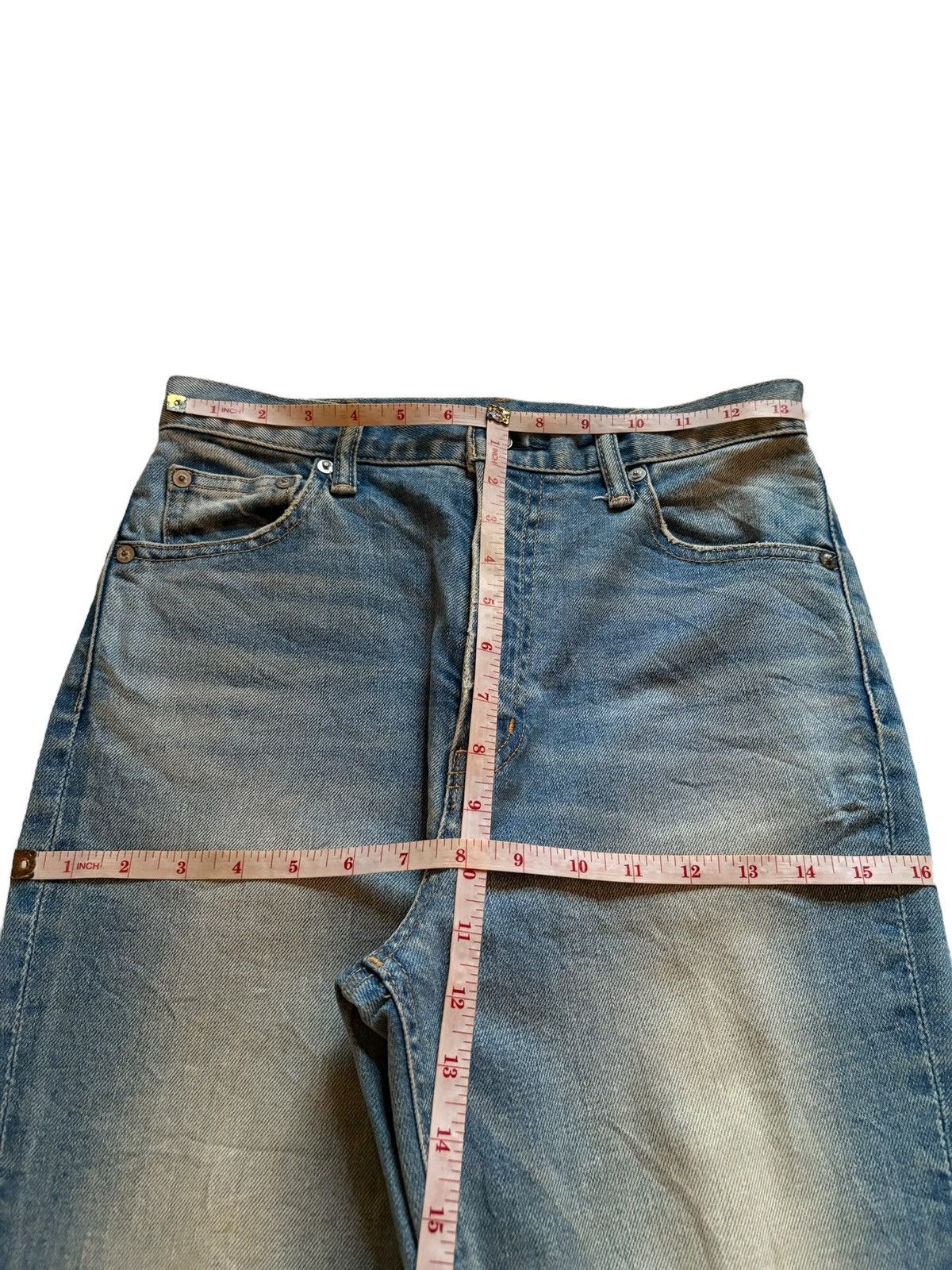 Japanese Brand Vintage Japanese Brand Mud Wash Distress Ripped Flare Jeans Size 27" / US 4 / IT 40 - 15 Thumbnail